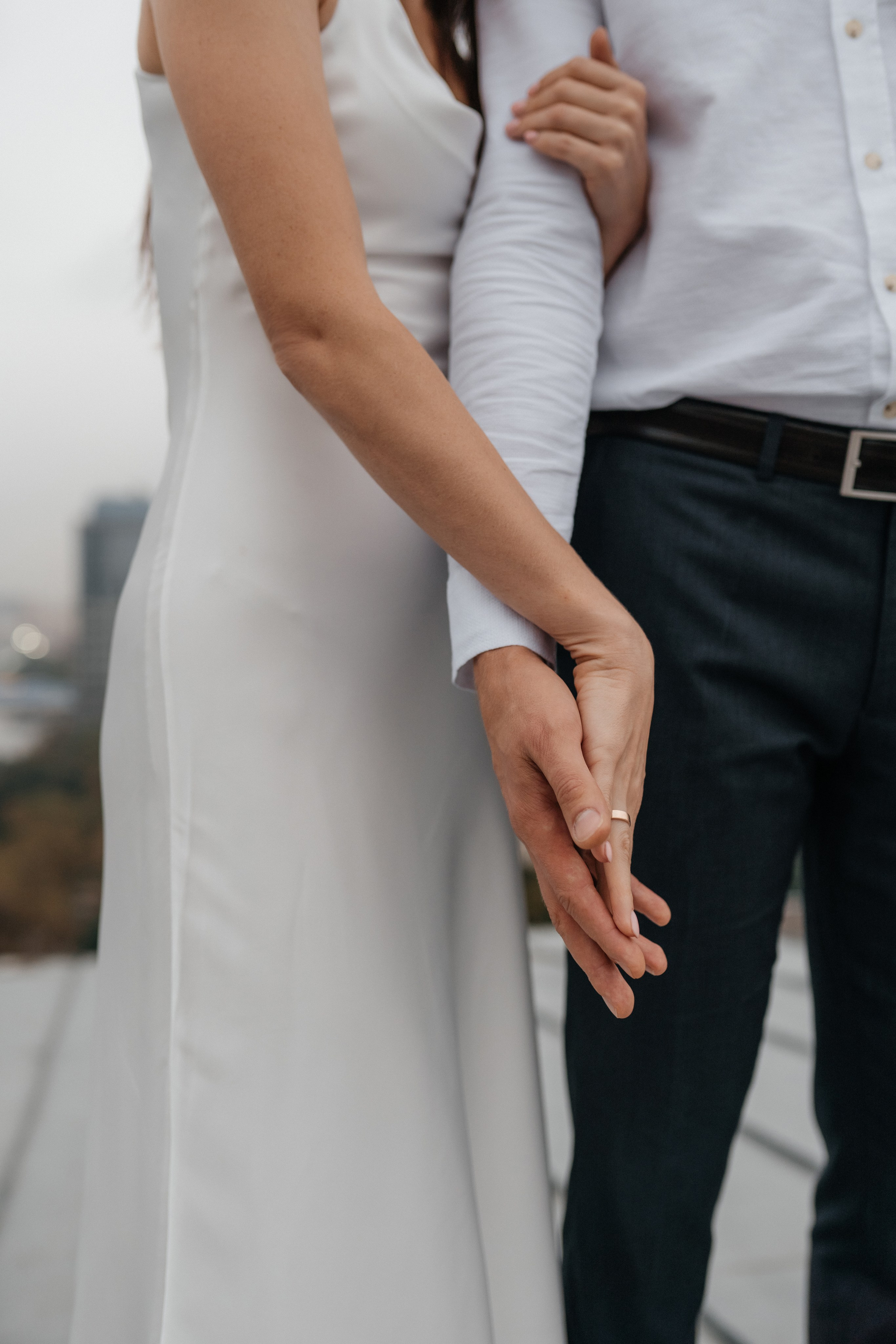 Свадебная прогулка «На крыше». Семейный и свадебный фотограф в Москве Виктория Махова