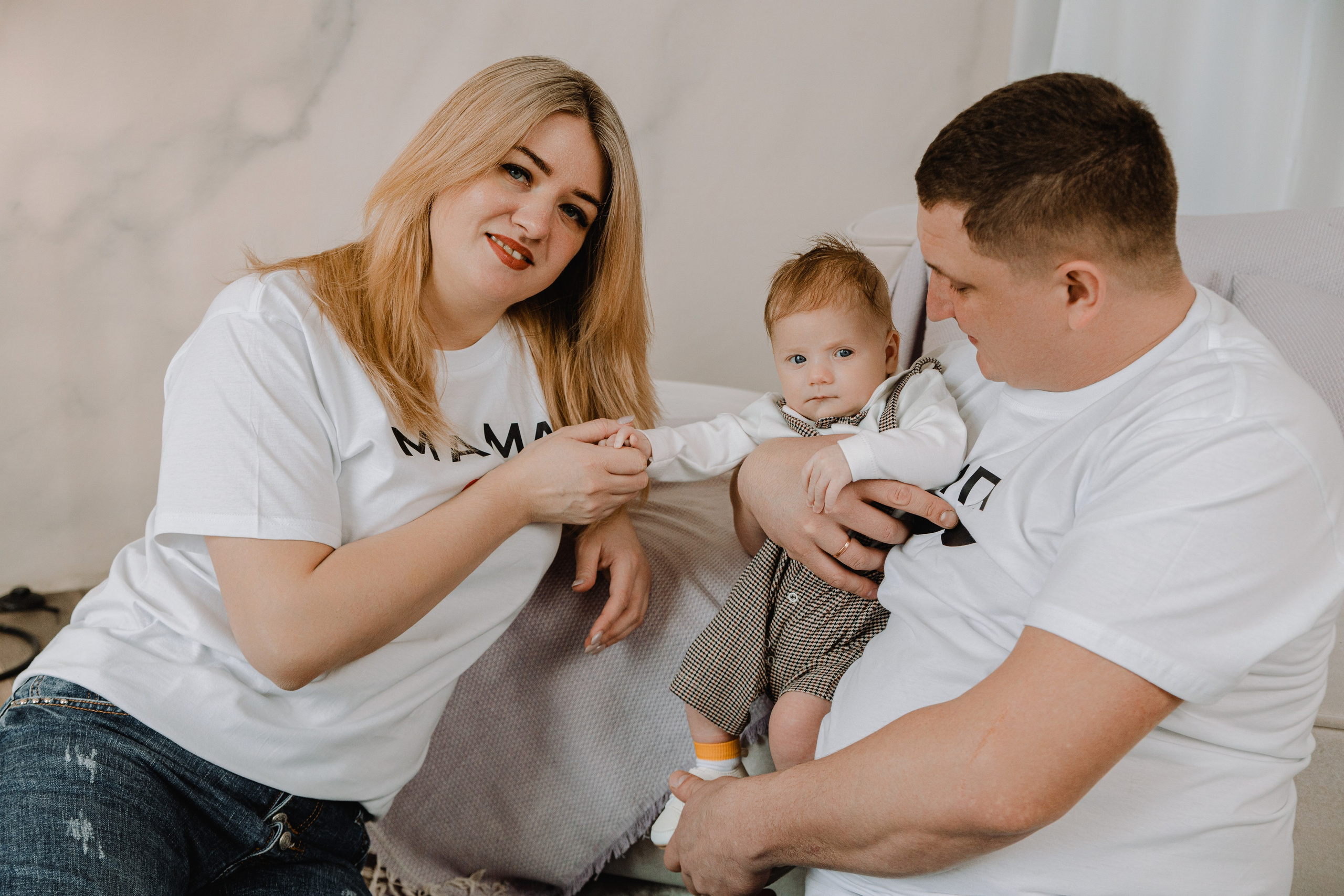 Юлия, Алексей и маленький Максим. Фотограф Воронеж Варвара