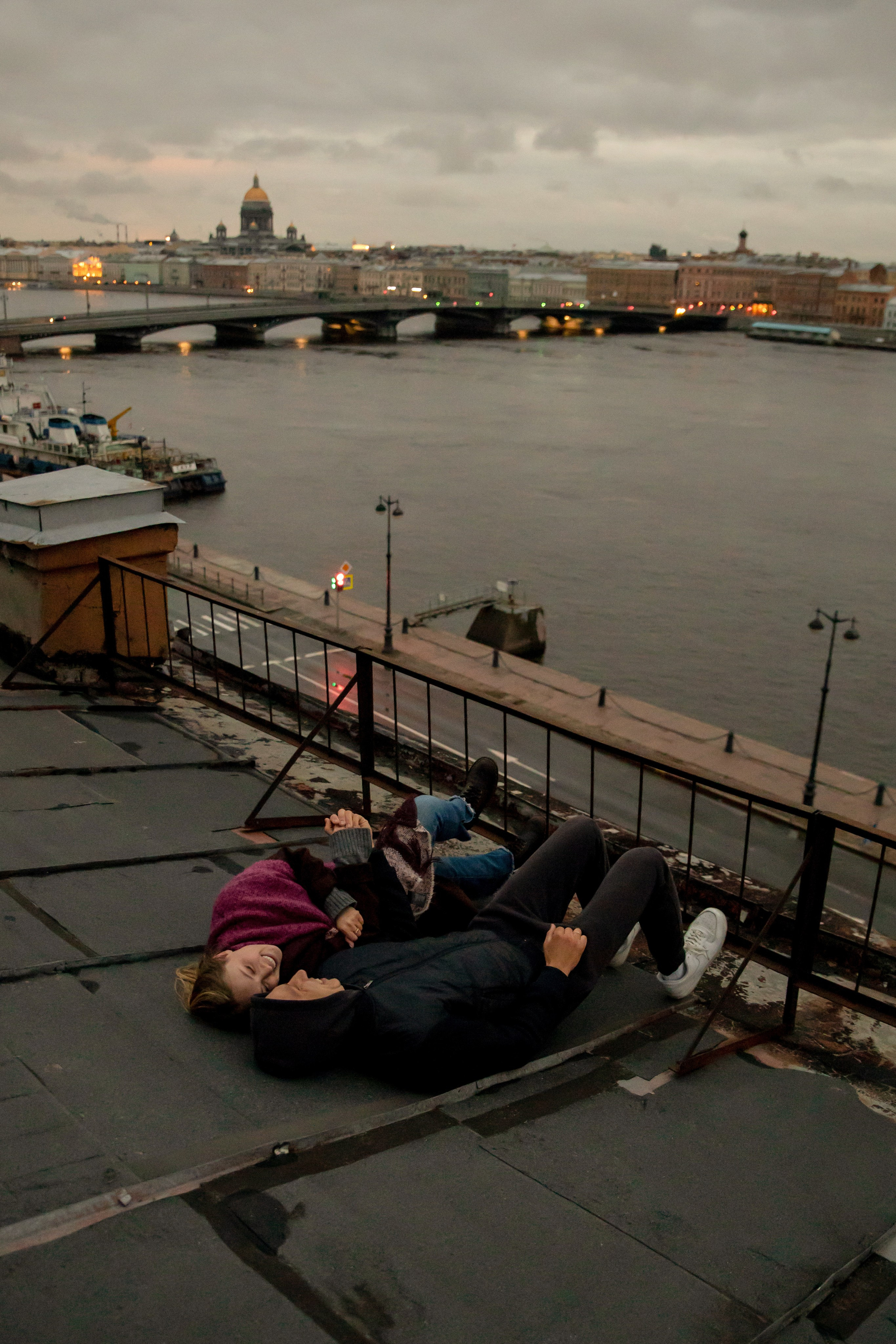Лав стори на крыше. Свадебный и семейный фотограф в Москве Диана Левченко