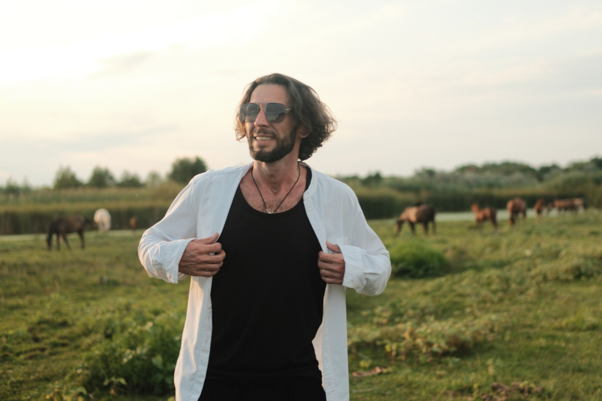 В поле с конём. Фотограф/Видеограф из Саратова