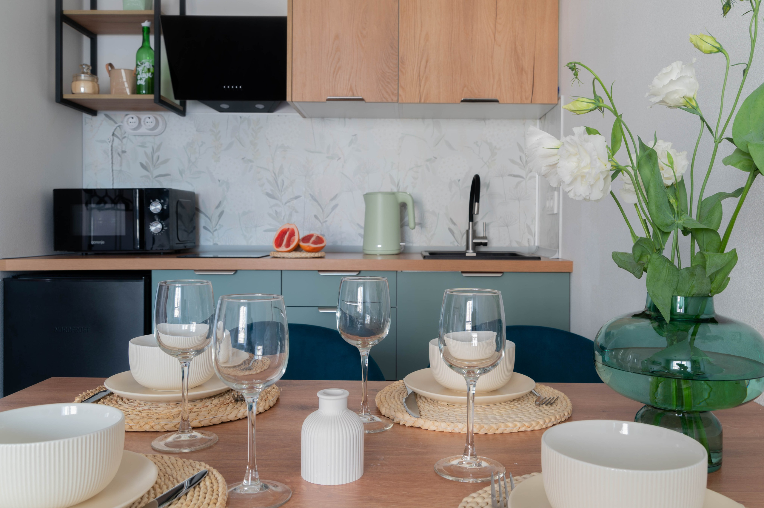 Съемка 1-к квартиры для посуточной аренды ЖК «Волга Парк». Интерьерный фотограф в Ярославле. Вероника Лазыкина