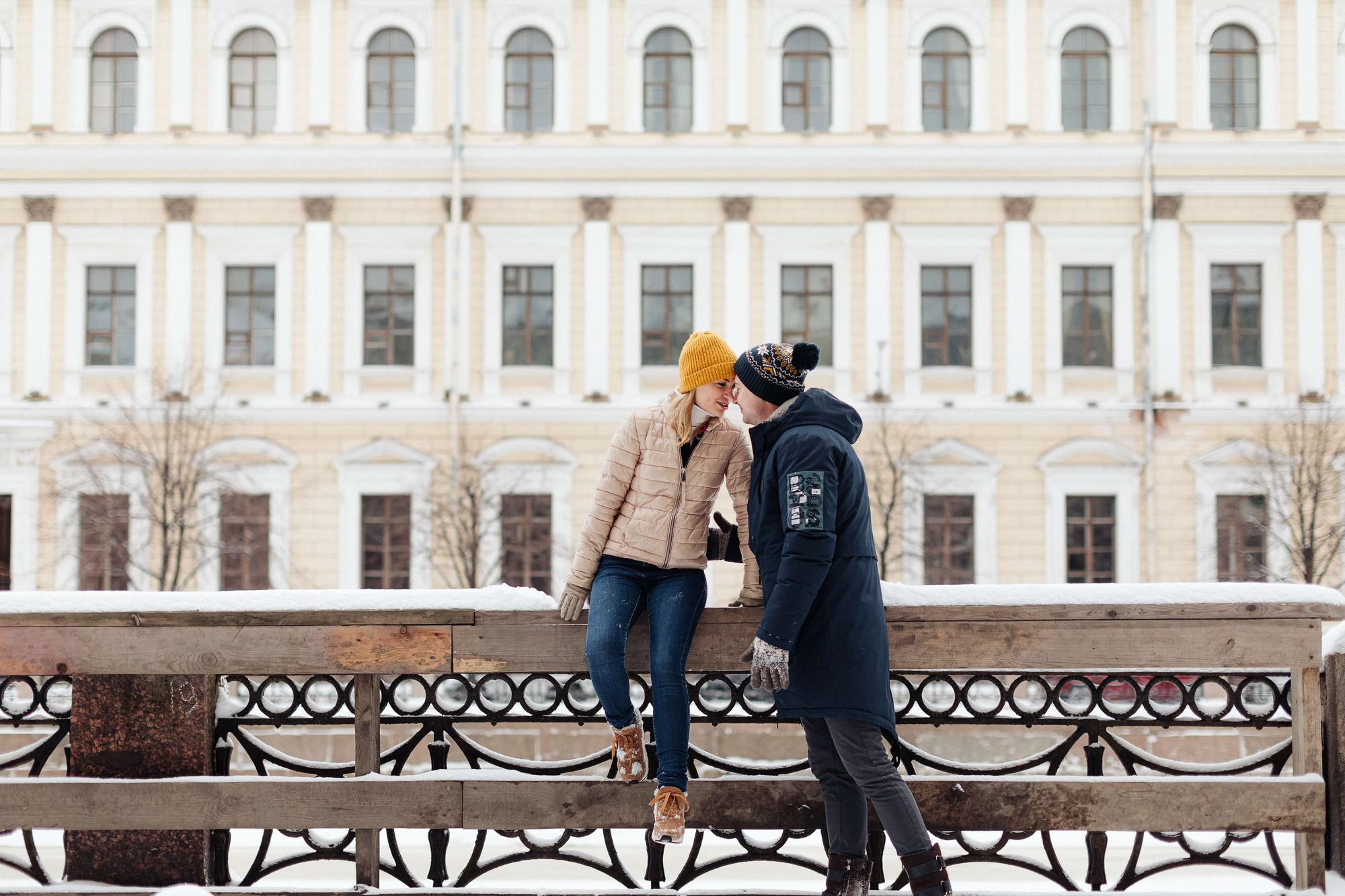 Фотосессия лав стори Андрея и Лизы в СПб