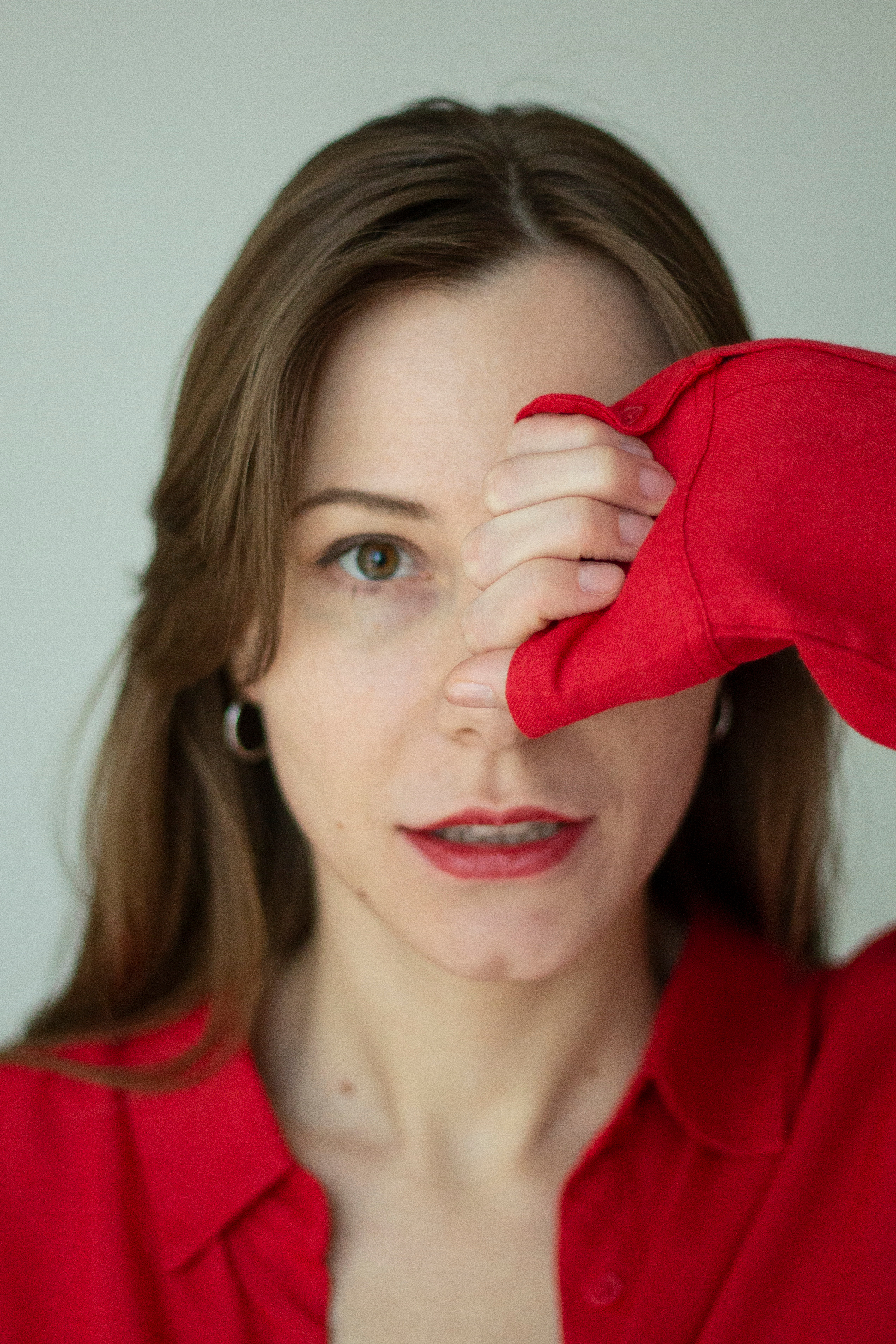 Lady in red by Anna Karamurzina