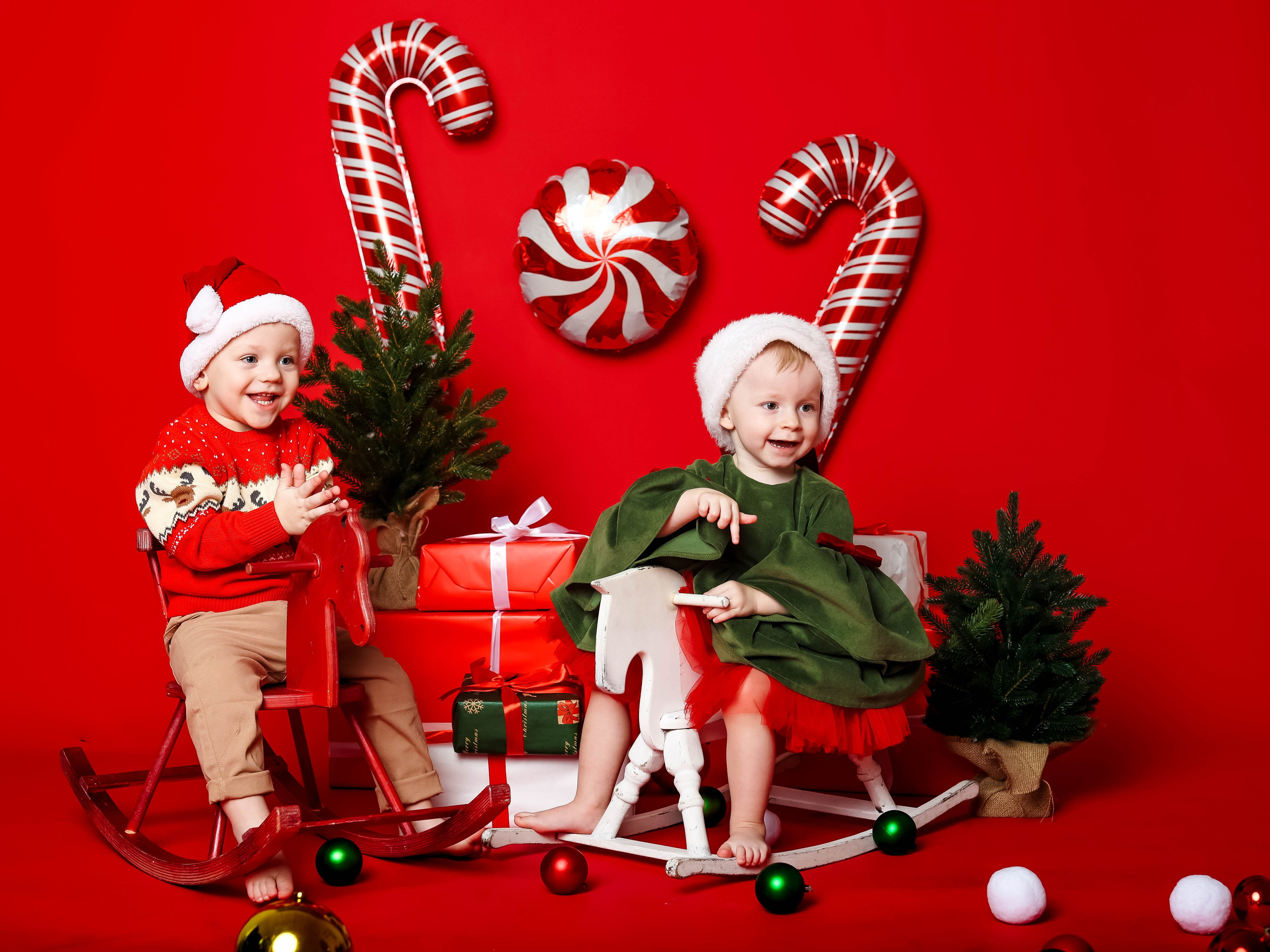 Новогодняя фотосессия на годик, два и три!. Семейный и детский фотограф Москва Елена Екимова 8926-895-38-86