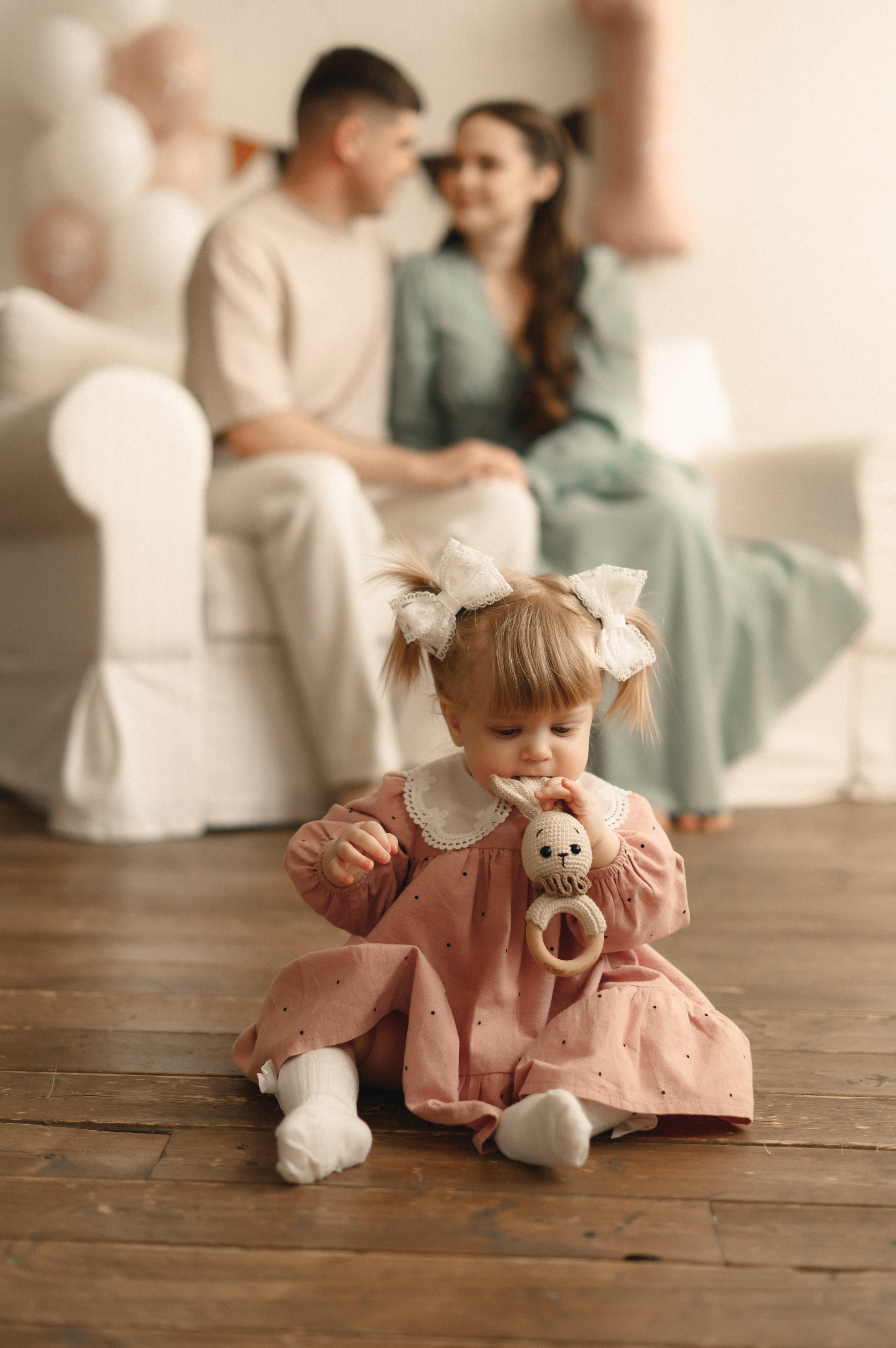Годик Аделине. Студийная съёмка. Семейный фотограф в г. Ставрополь, Сорокина Мария