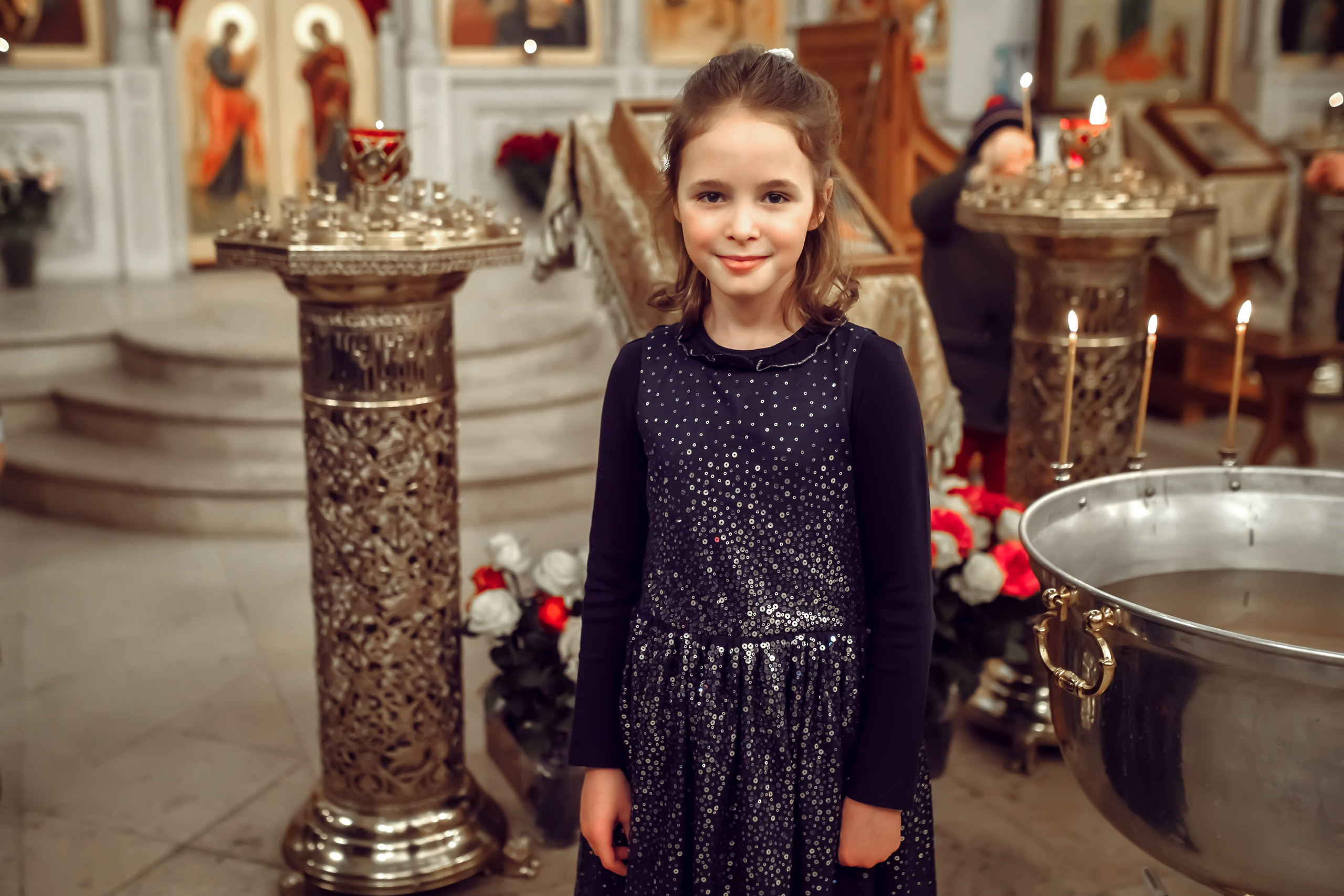 Крещение Анны. Фотограф на Крещение, семейный фотограф в Москве