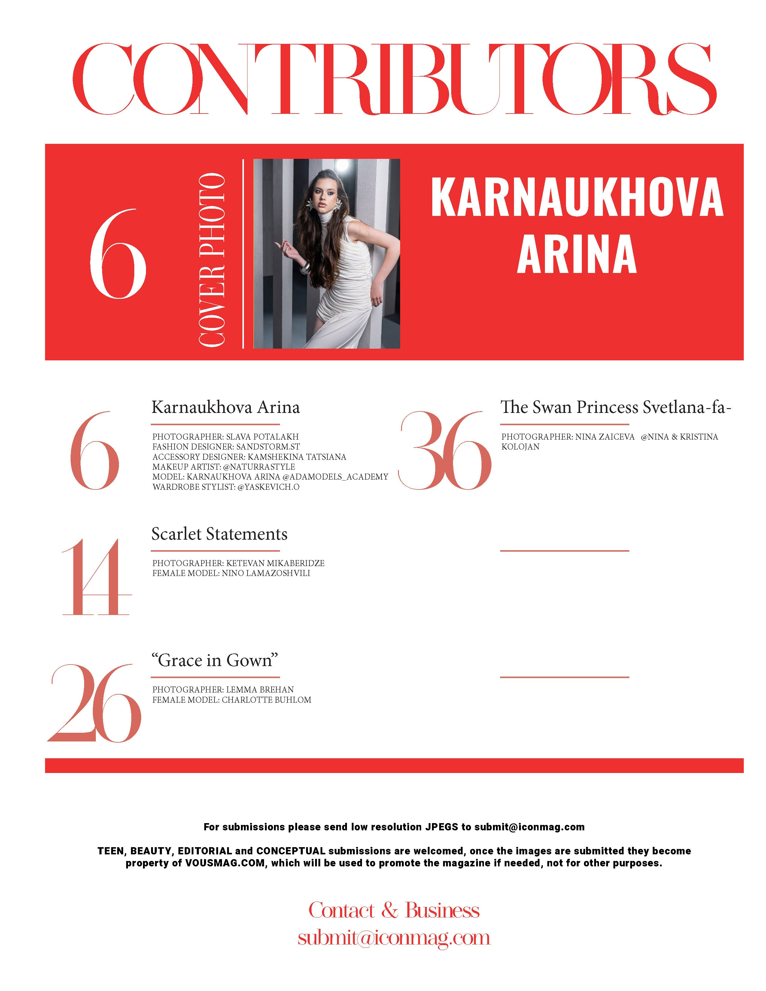 Model magazine ICON, Spain. Светлана Фатьянова