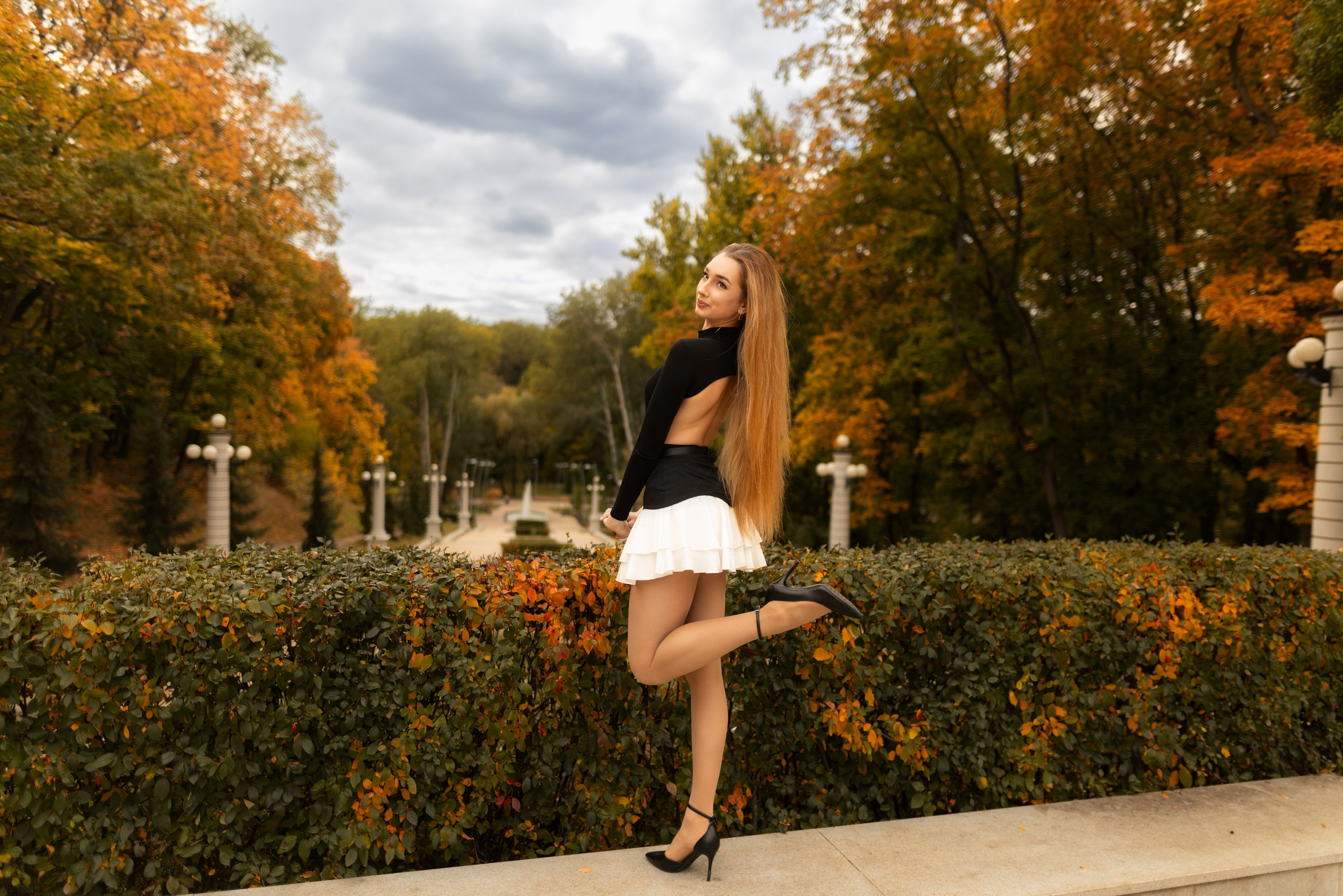 Осенний фотосет с Полиной в парке в формате «Я красивая». Дмитрий Шульгин, портретный фотограф в Воронеже