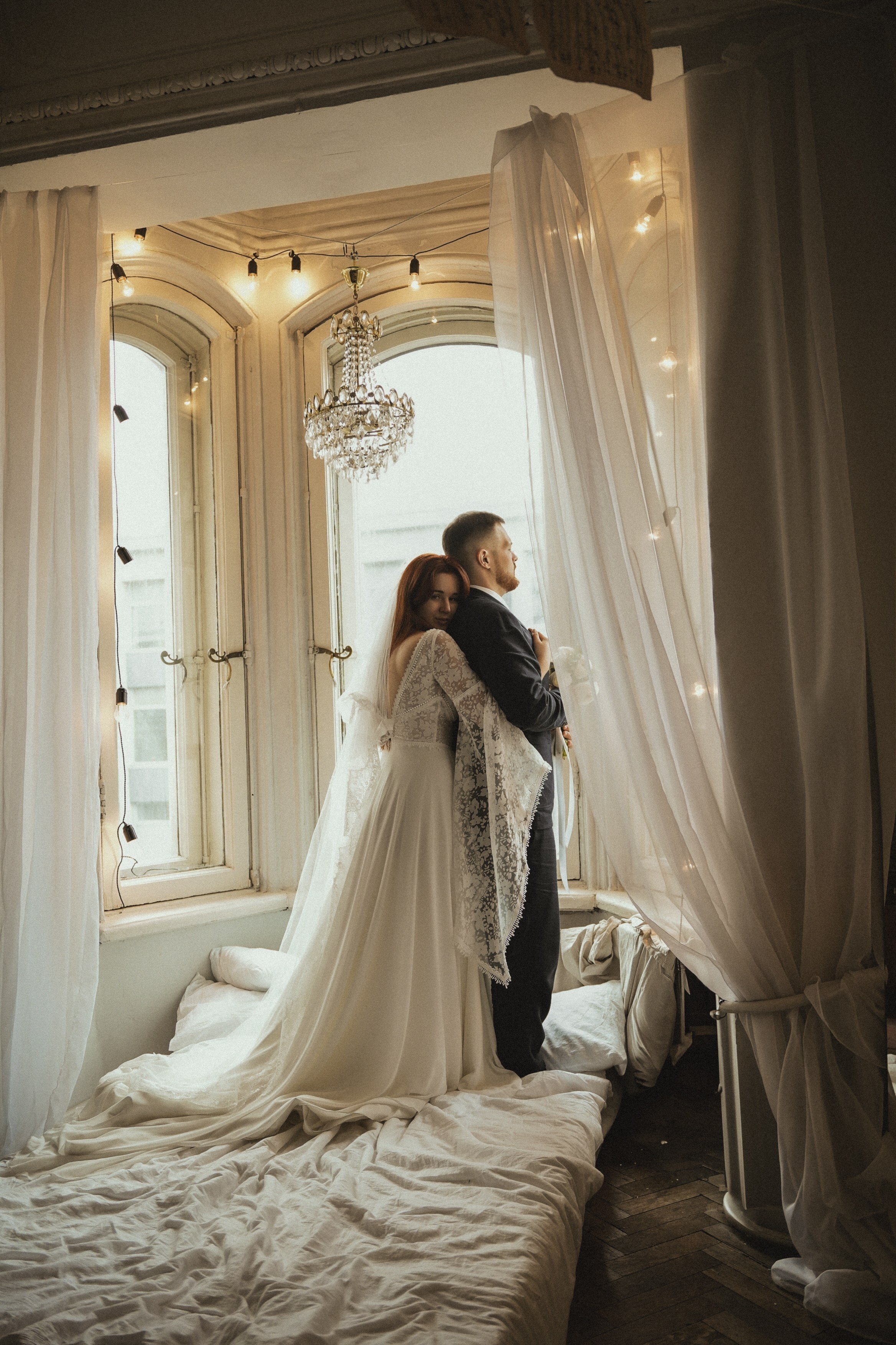 Свадебная фотосессия в Санкт-Петербурге. Дворец Бракосочетания №1. ДБ1. Исаакиевский собор. Фотосессия в студии.