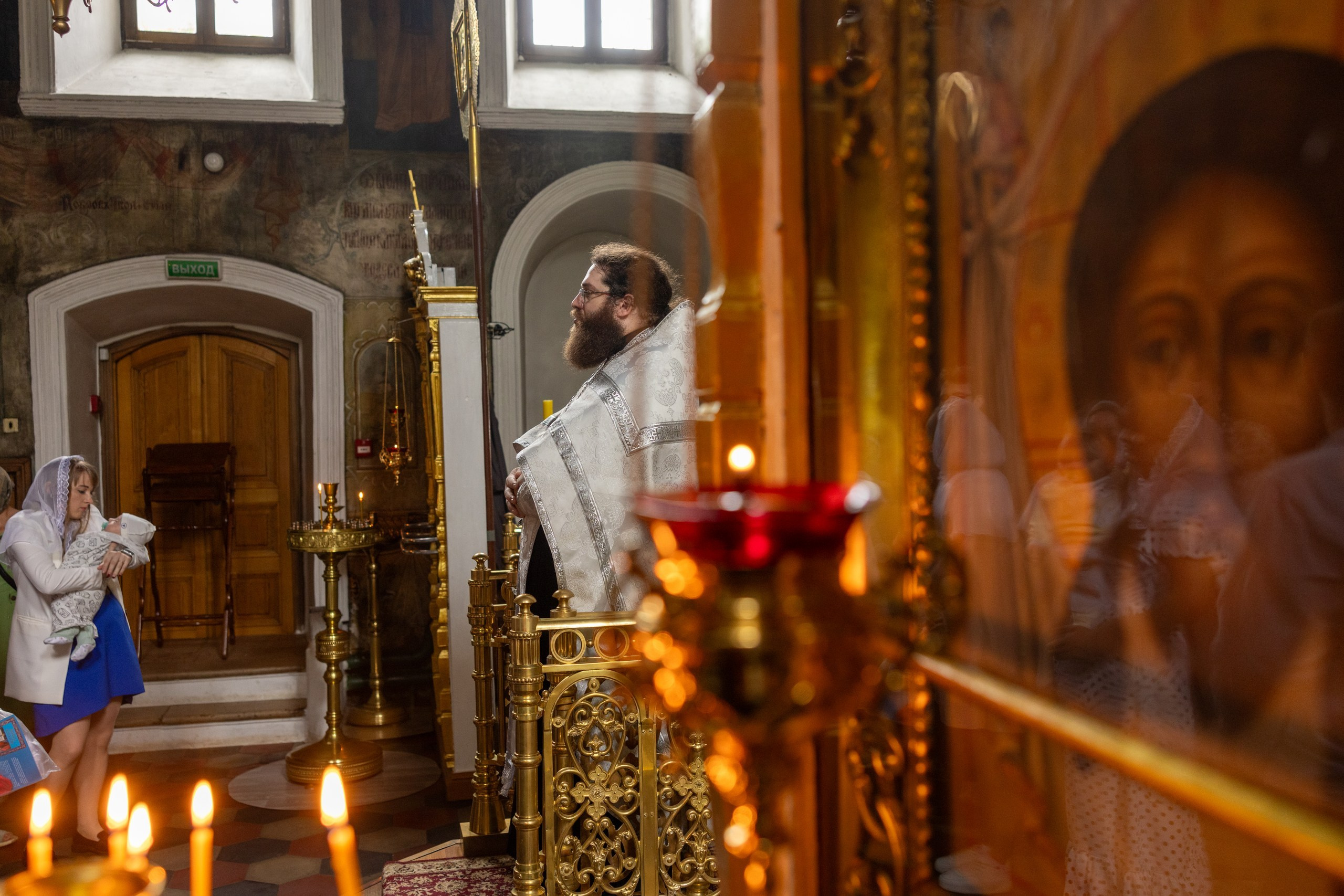 Образец репортажа крещения оригиналы, без искажений, без вспышки, светосильная оптика!. Фотограф в Туле Крупский АнДРей. Фотостудия «КАДР71» в Туле