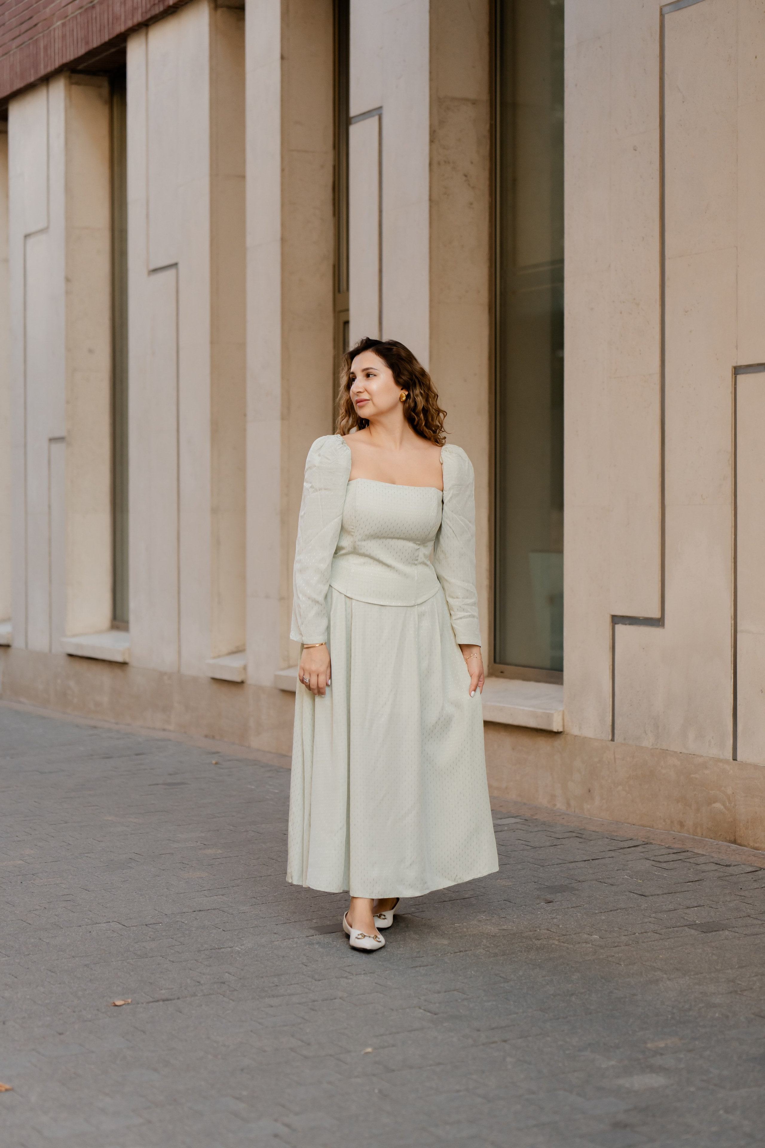 Женская фотосессия в Москве на улице.