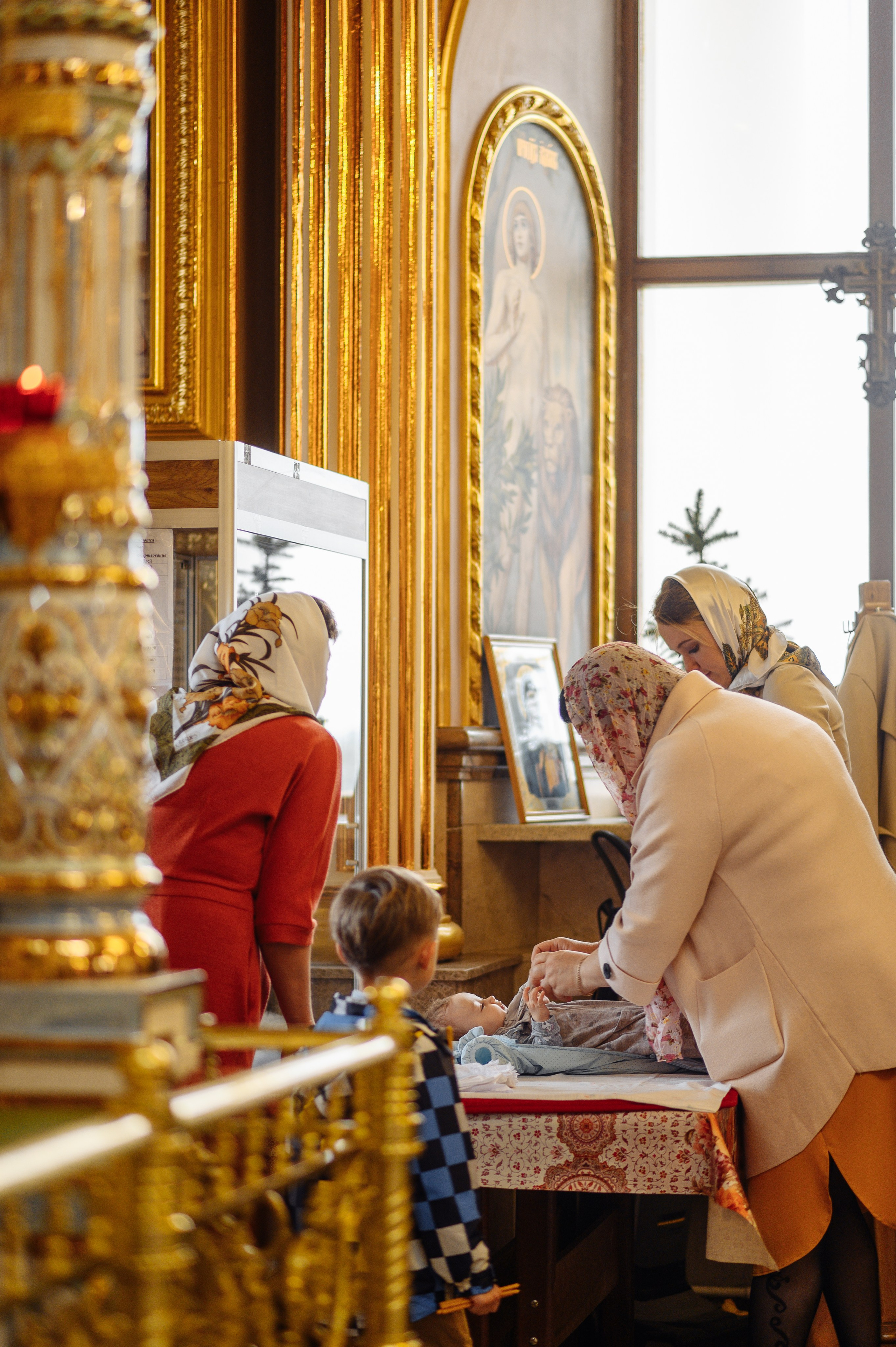 Крещение Насти. Церковь иконы Божией Матери. Большая Валяевка. Свадебный и семейный Фотограф в Пензе Татьяна Лапоногова