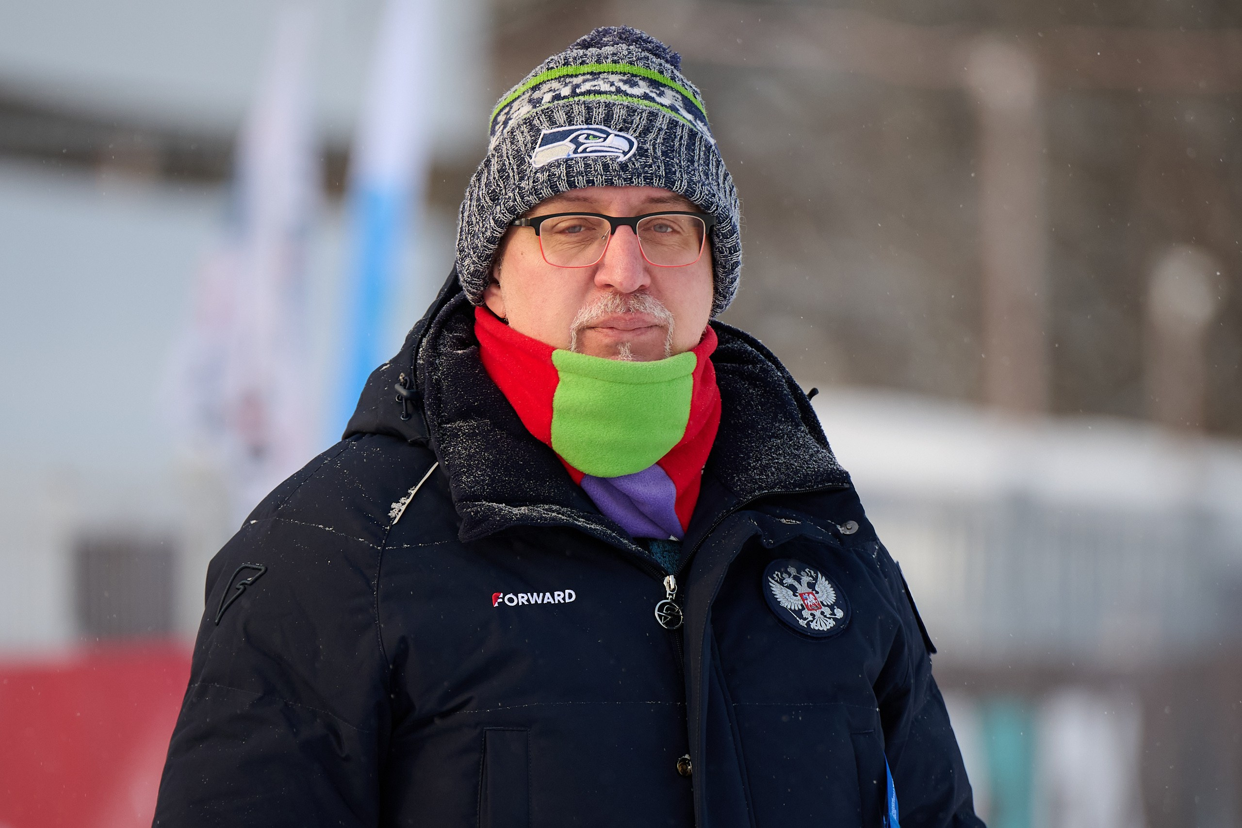 Биатлон. Чемпионат России — 2024/2025, 3-й этап, Ижевск. Спринт. Мужчины. Спортивный репортажный фотограф в Ижевске Сергей Мерзляков