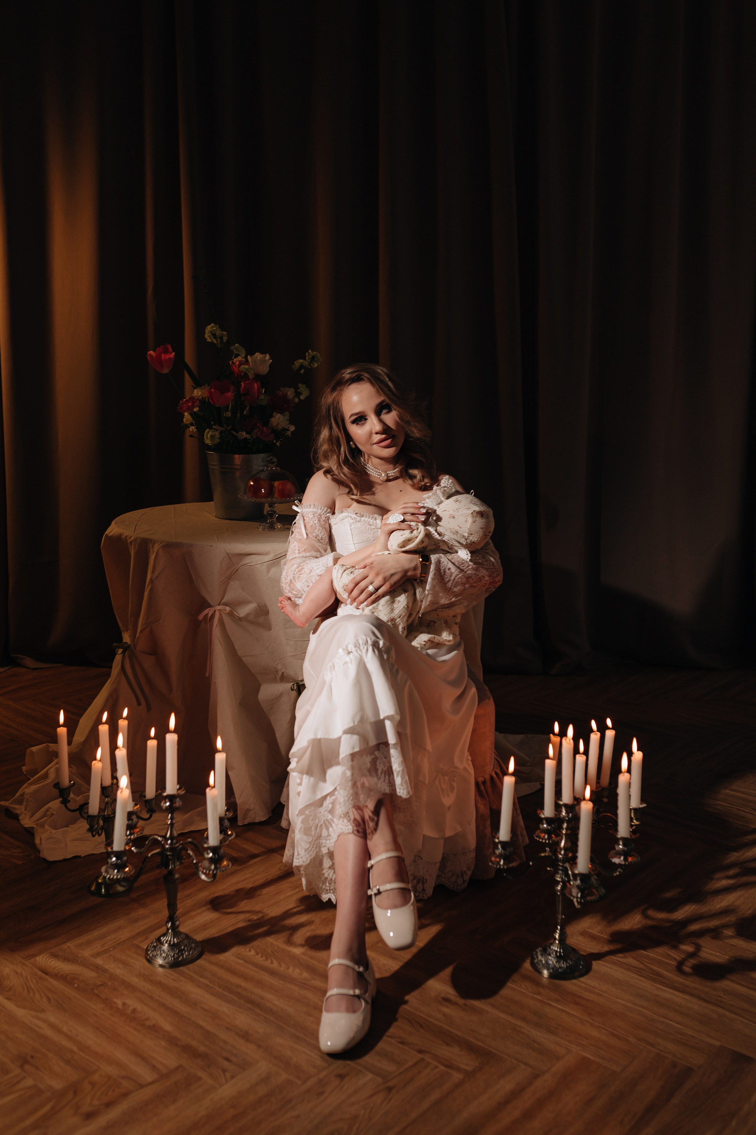 Семейная съёмка в студии. Фотограф Трифон Мира