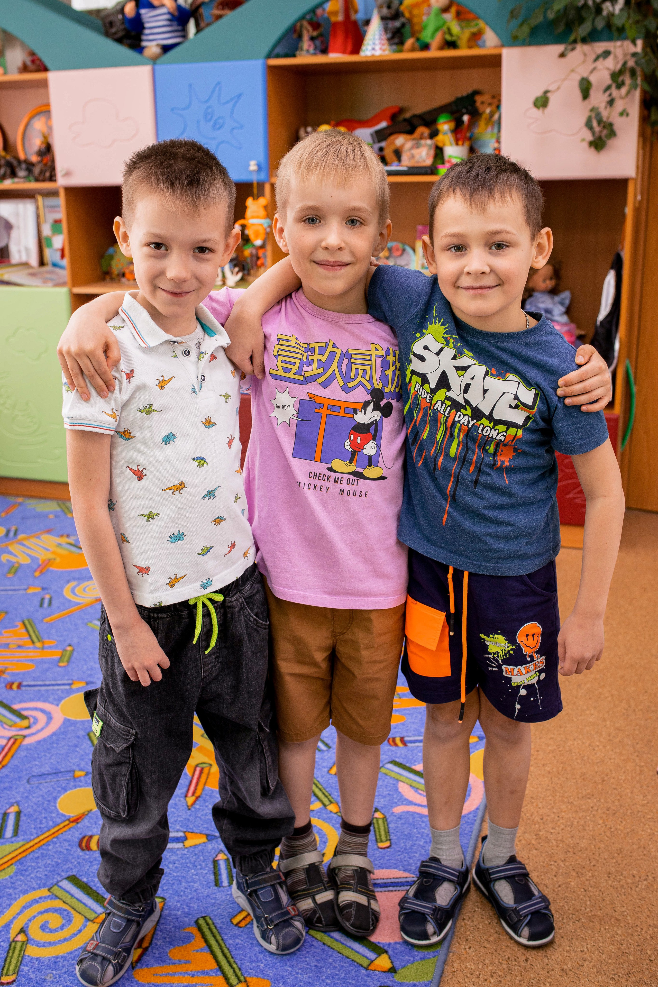 Степа, Даша и Алиса в детском саду. Семейный и детский фотограф город Тында Дарья