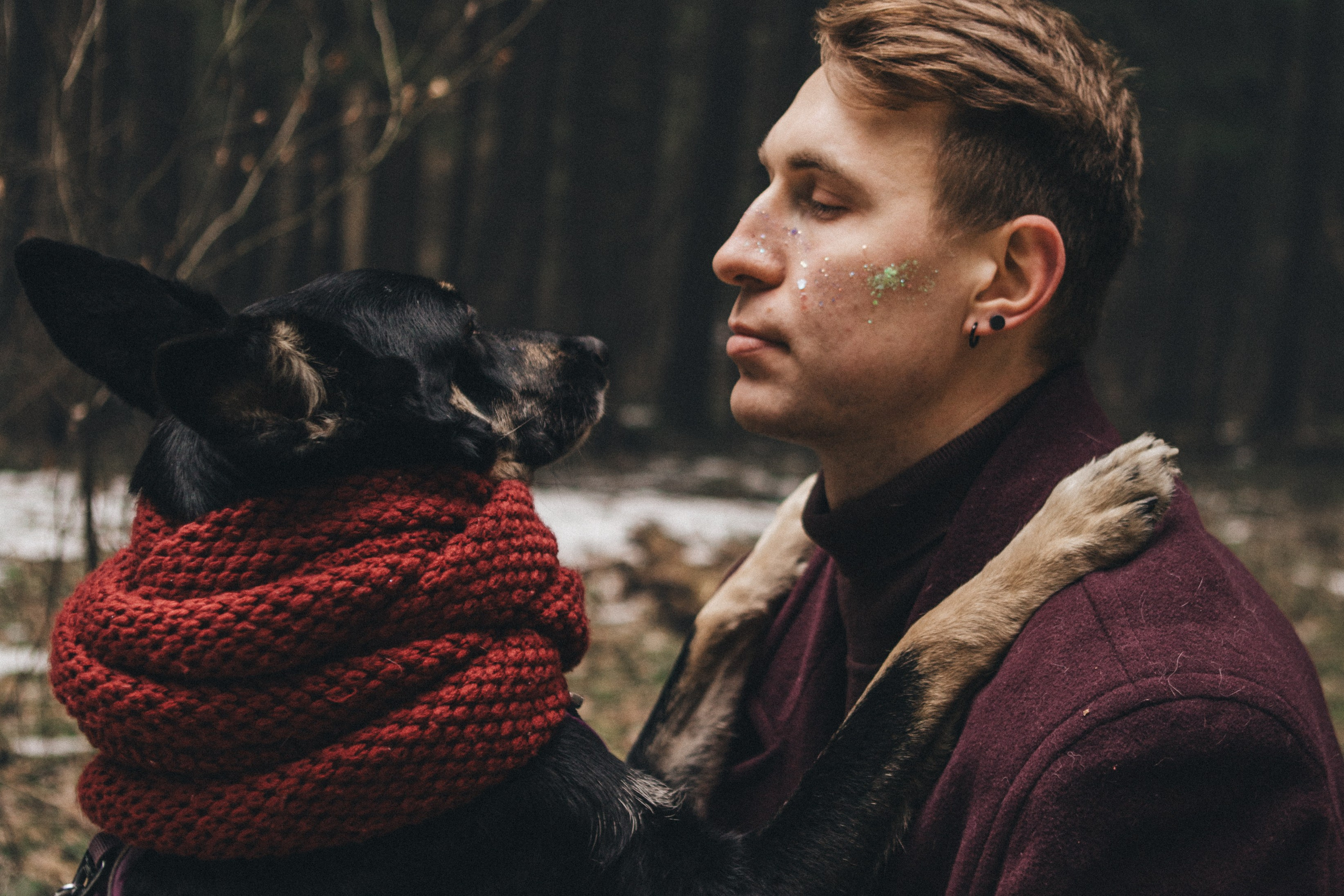 A cinematic tale of true love and unbreakable friendship between a man and a dog. Portrait, family and pet photographer in Cyprus, Ksenia Bourdelle
