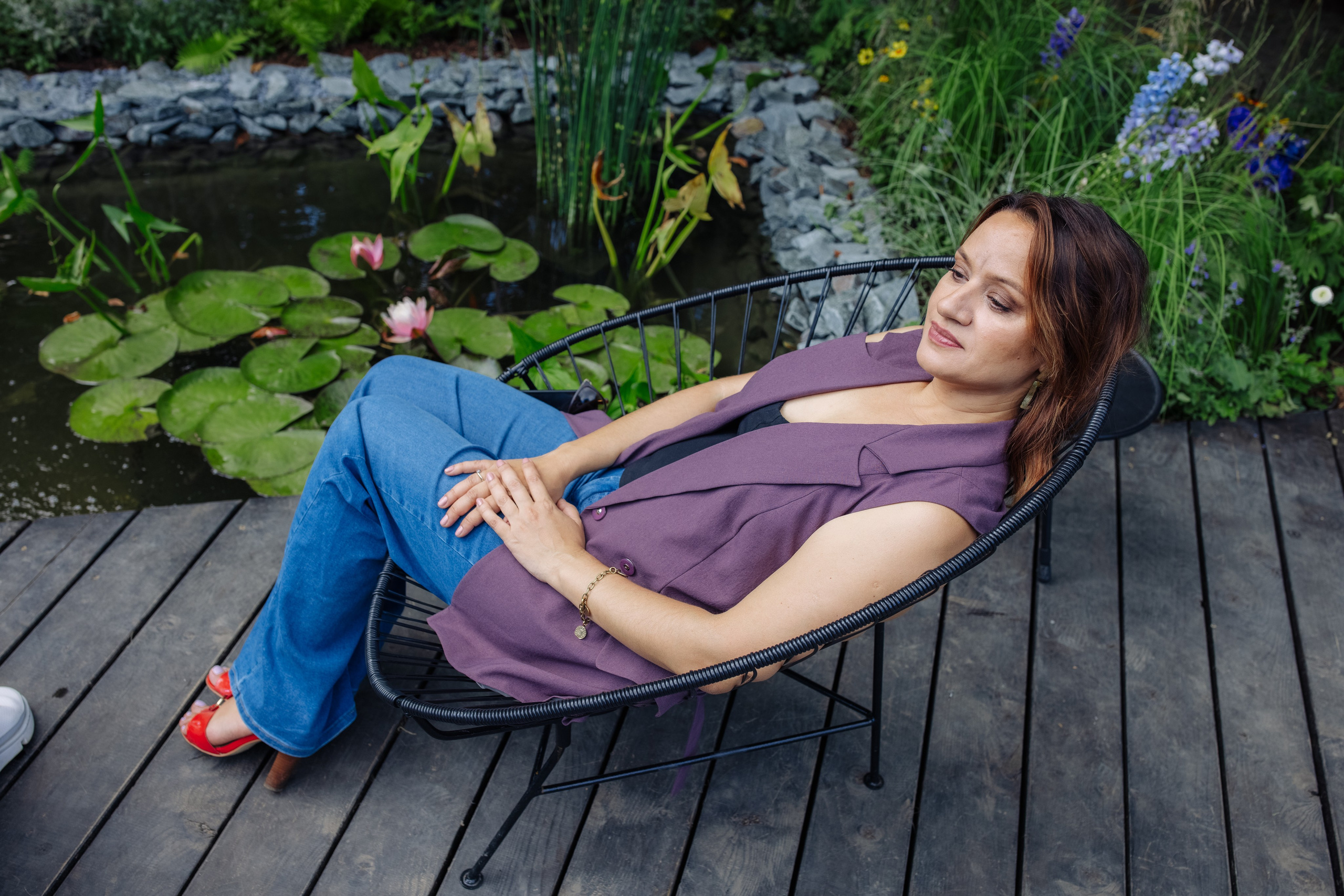 Ландшафтный дизайнер Ирина Пугачева на выставке Сады и Люди 2023. Фотограф — Евгений Свистков