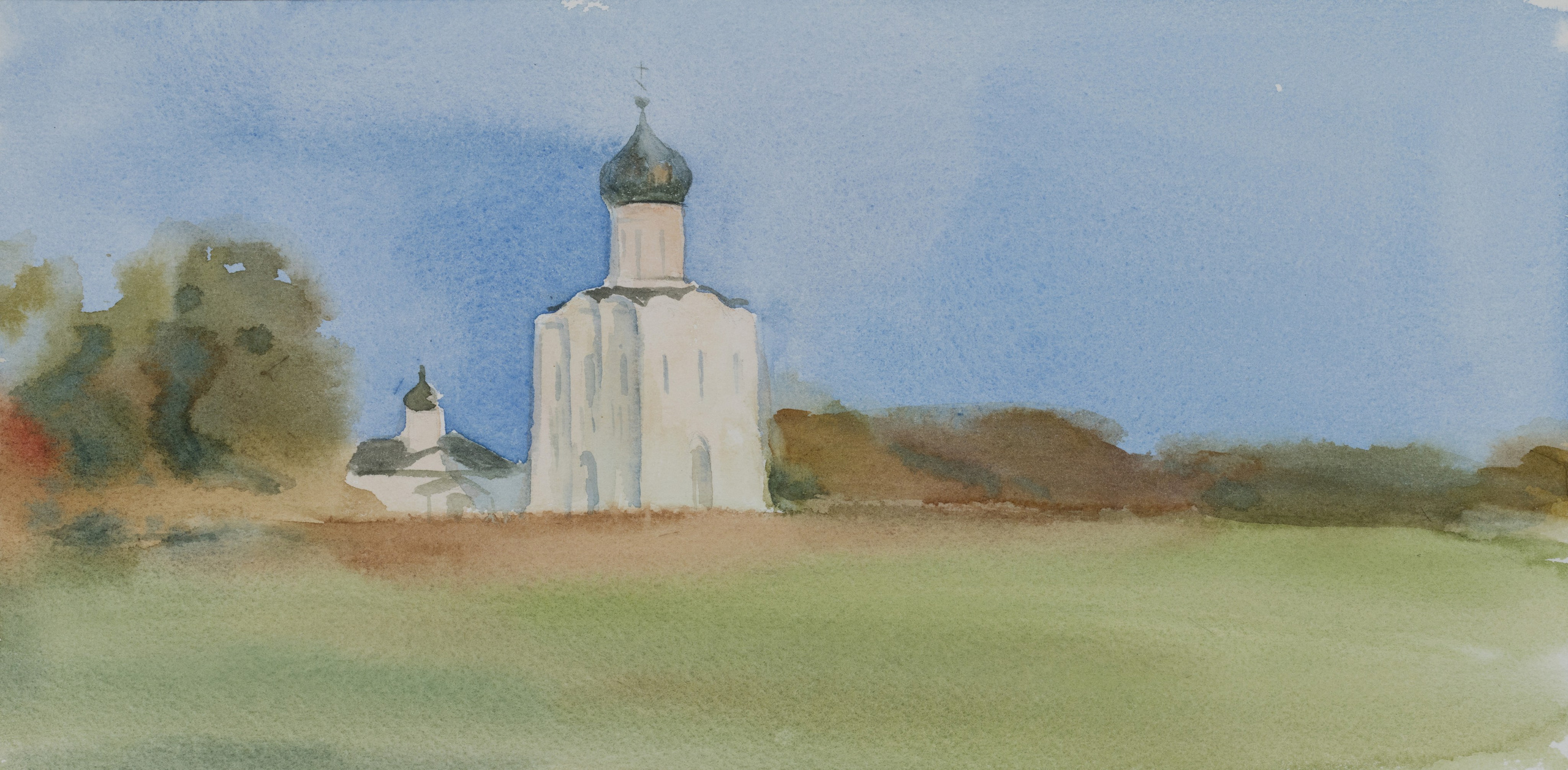 "Покрова на Нерли" 15 х 30 см. 2023г.