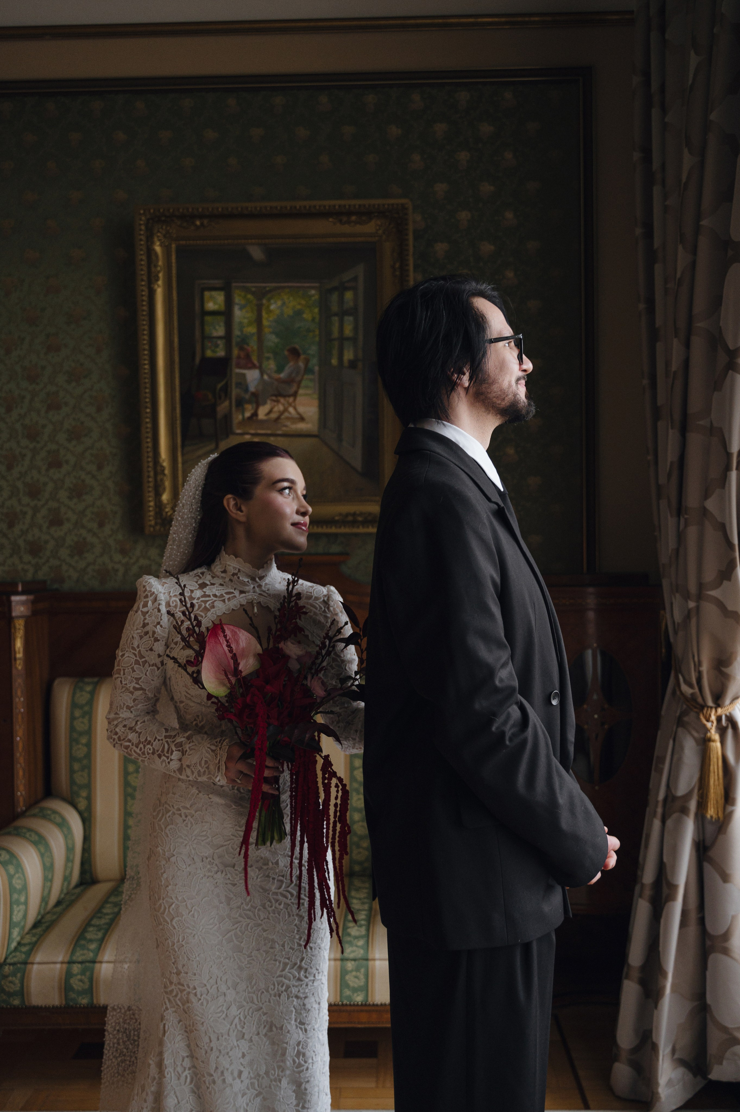 Денис и Анастасия. Метрополь и Особняк Спиридонова. Свадебный фотограф Москва и Санкт-Петербург. Анастасия Чудина