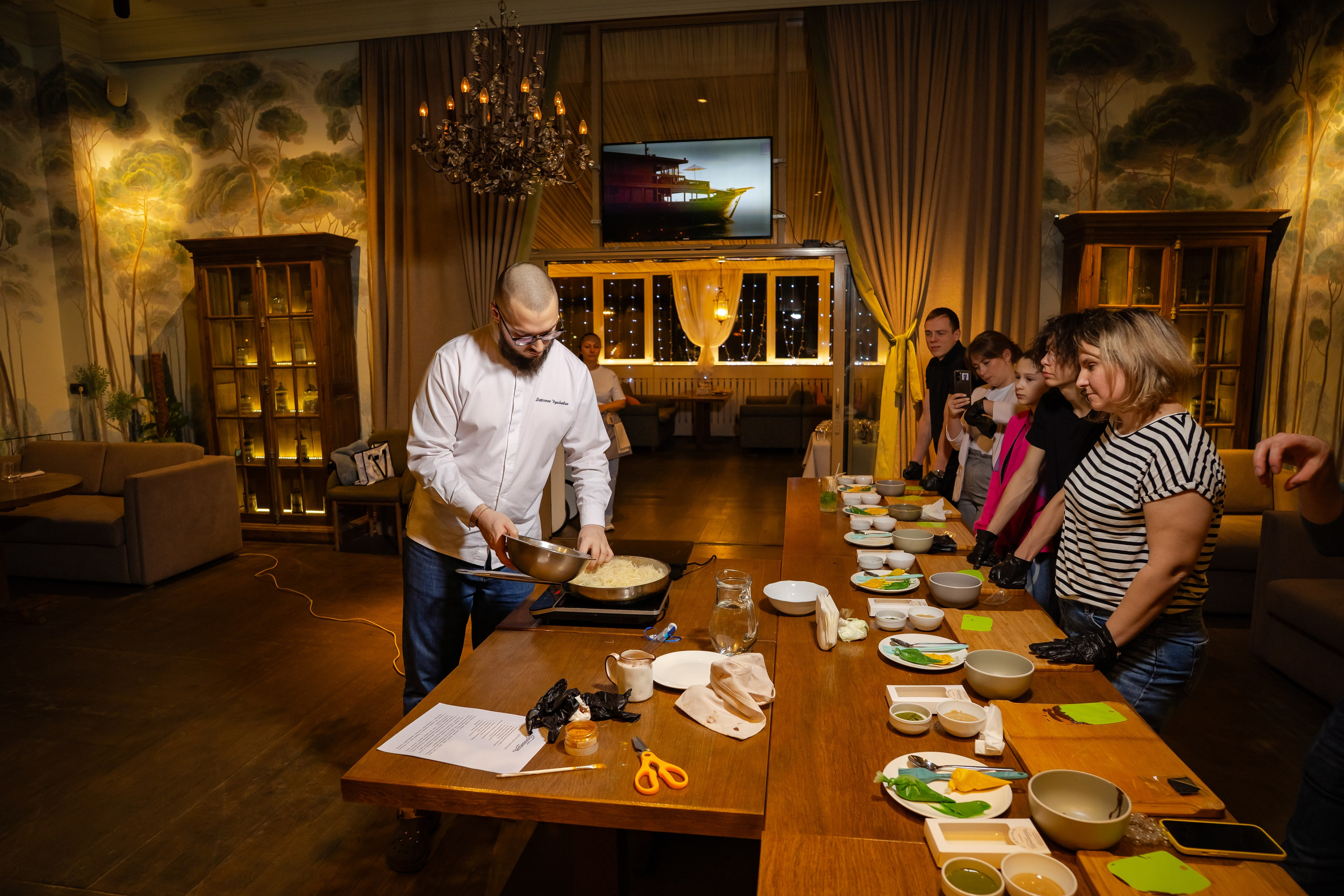 Мастер класс в ресторане «Плюшкин». Фотограф Александр Вишняков