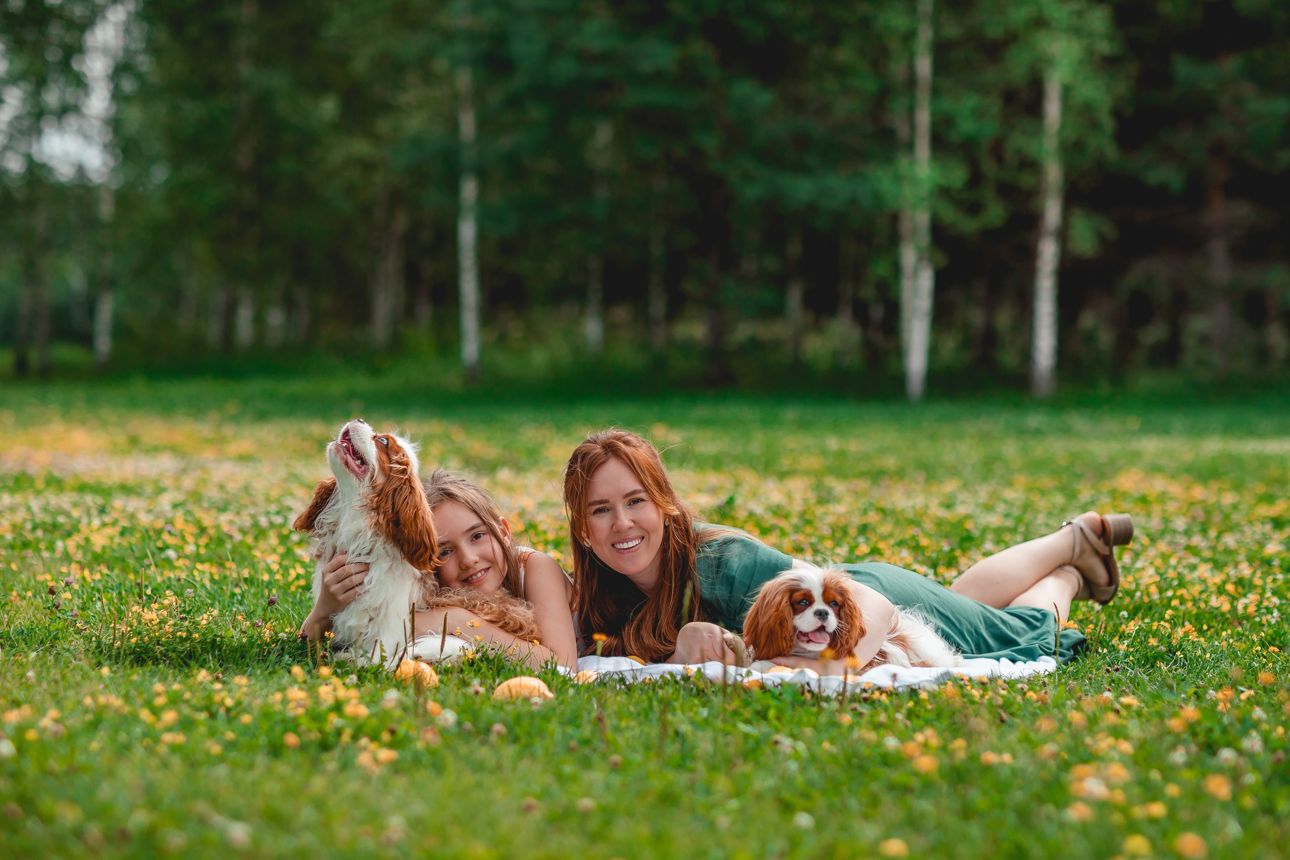 Ольга и семья. Семейный фотограф анималист Мария Крючкова