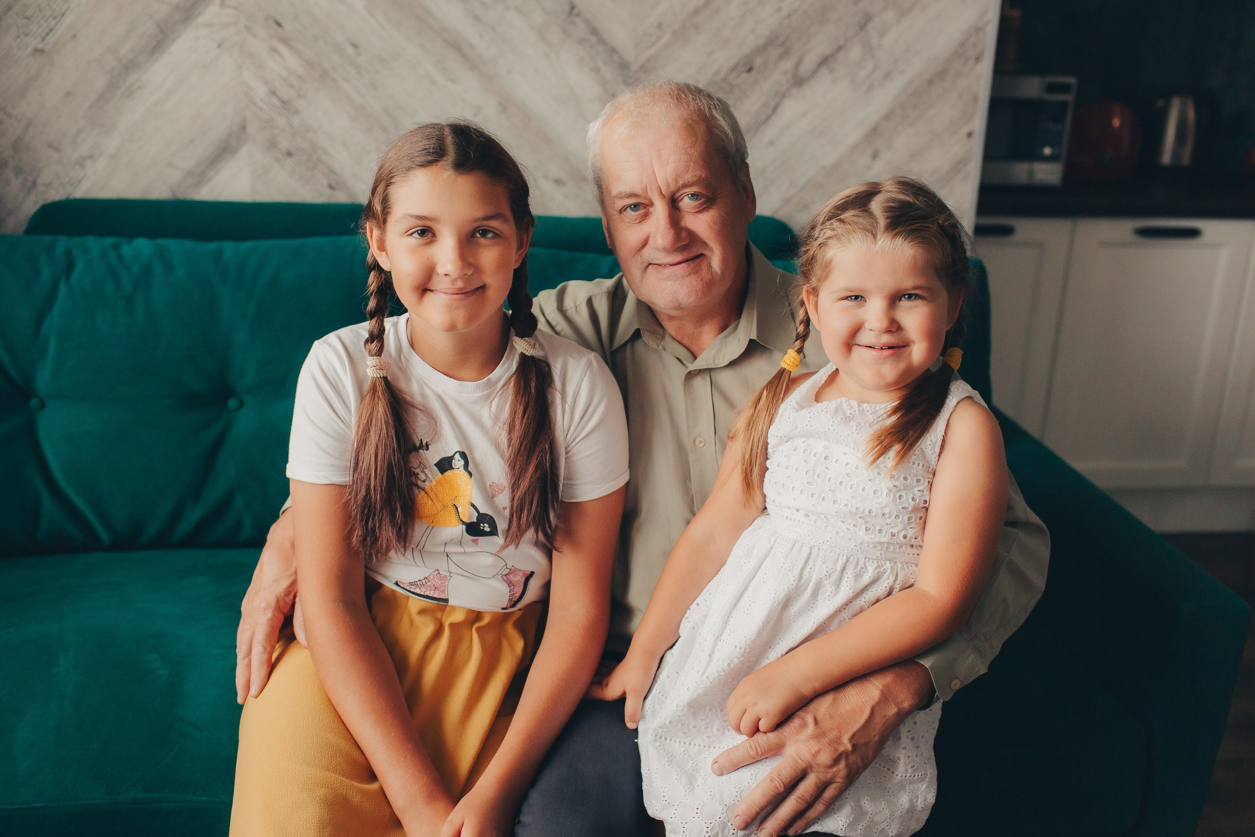 Домашняя съёмка с дедушкой. Фотограф Евгения Мальцева, Архангельск