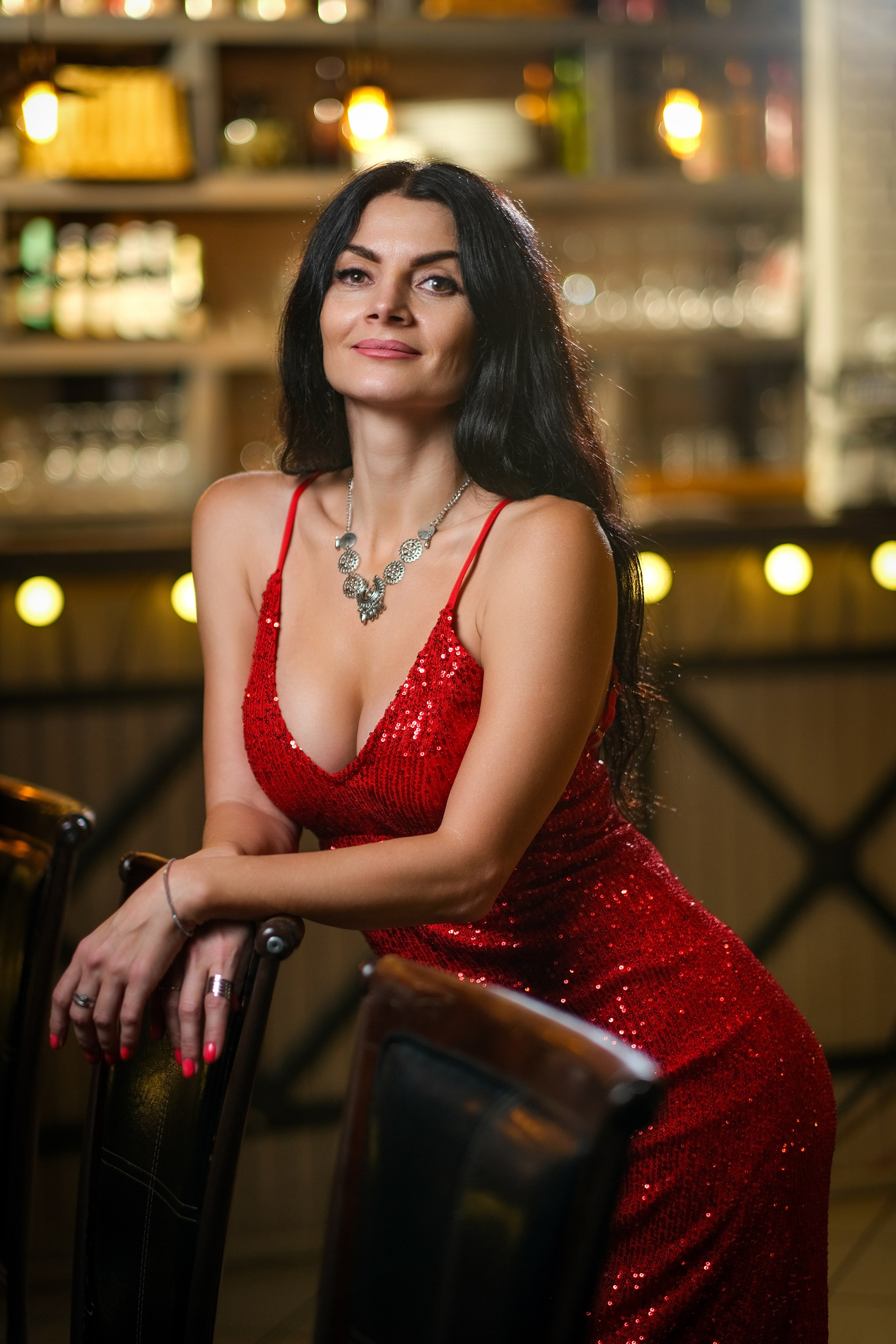 Фотосессия девушка в ресторане