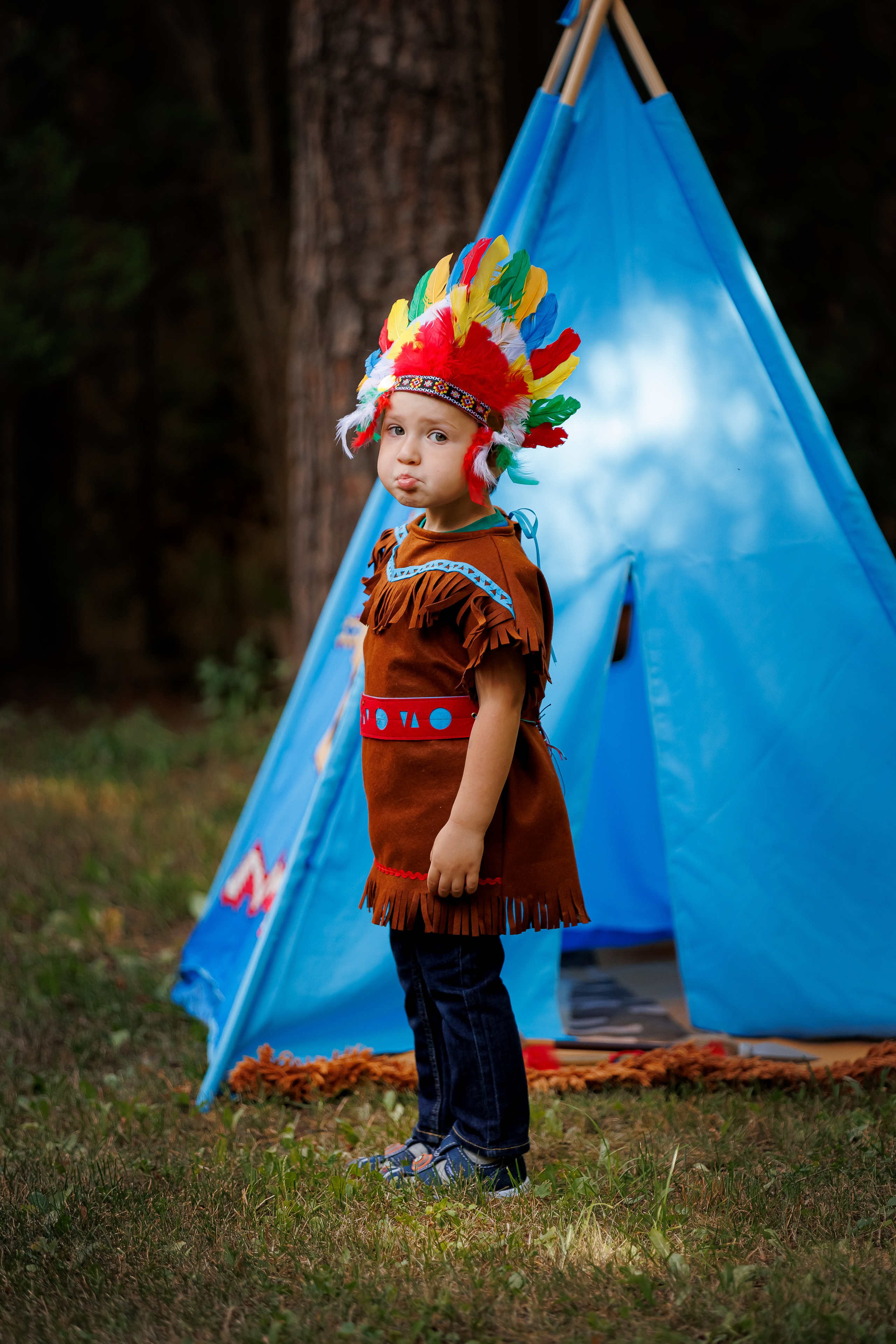 День рождения Леона «Индейцы». Семейный и детский фотограф Комина Елена, Власиха, Одинцово