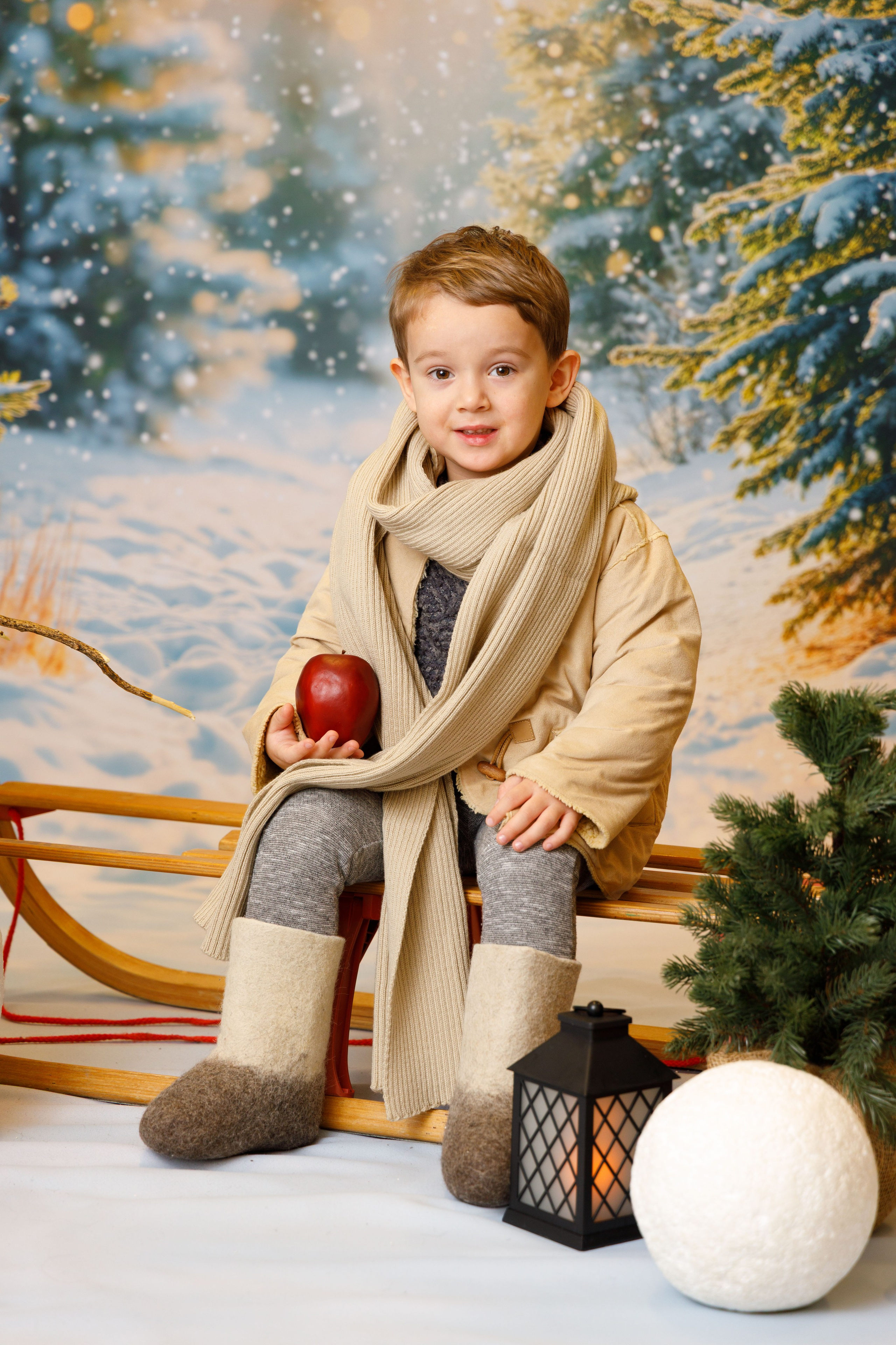 Зимний лес. Детская фотостудия Москва