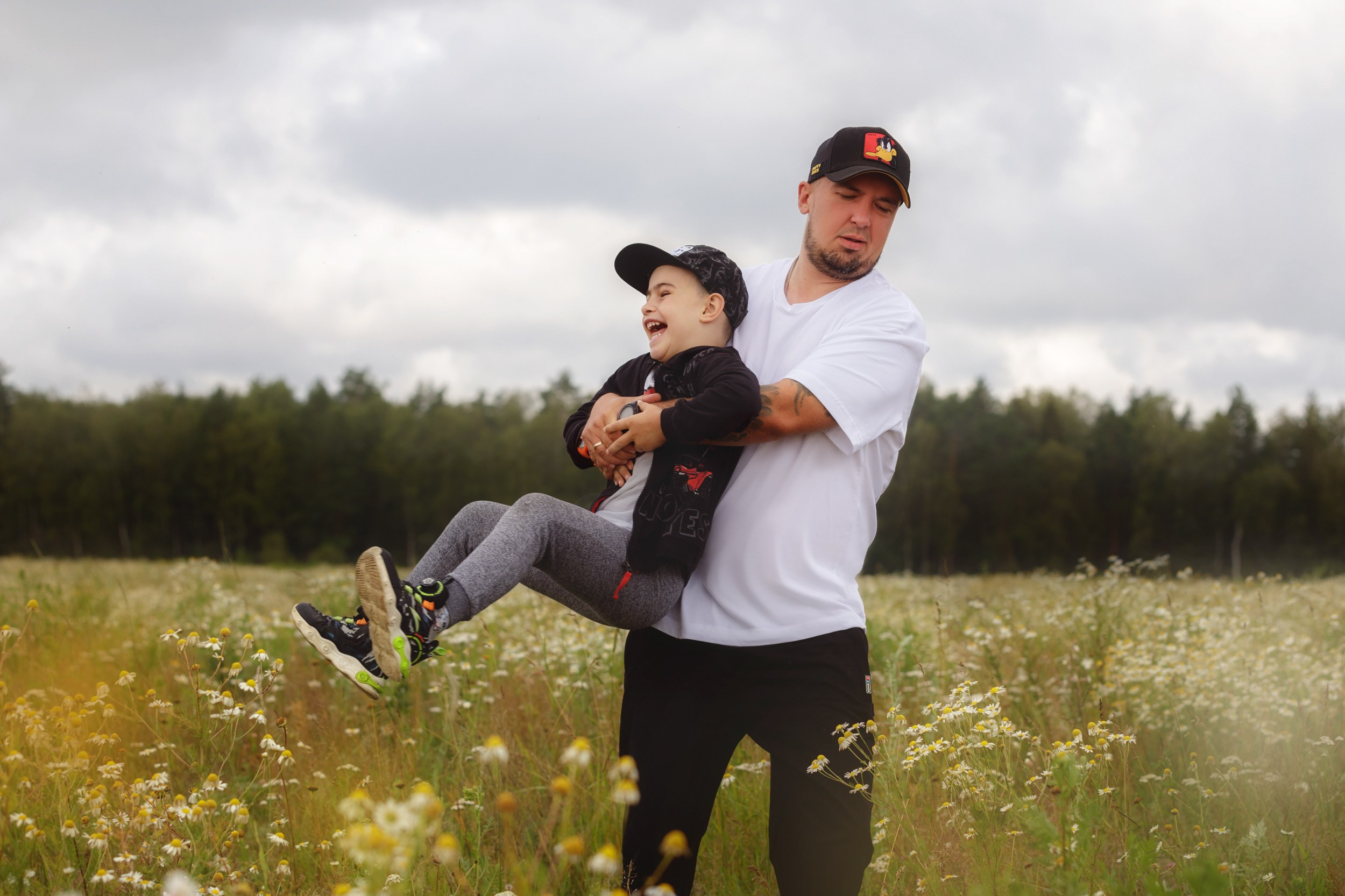 Буся и его семья. Семейная фотосессия на природе. Фотограф-анималист в Калуге Мария Шерскова