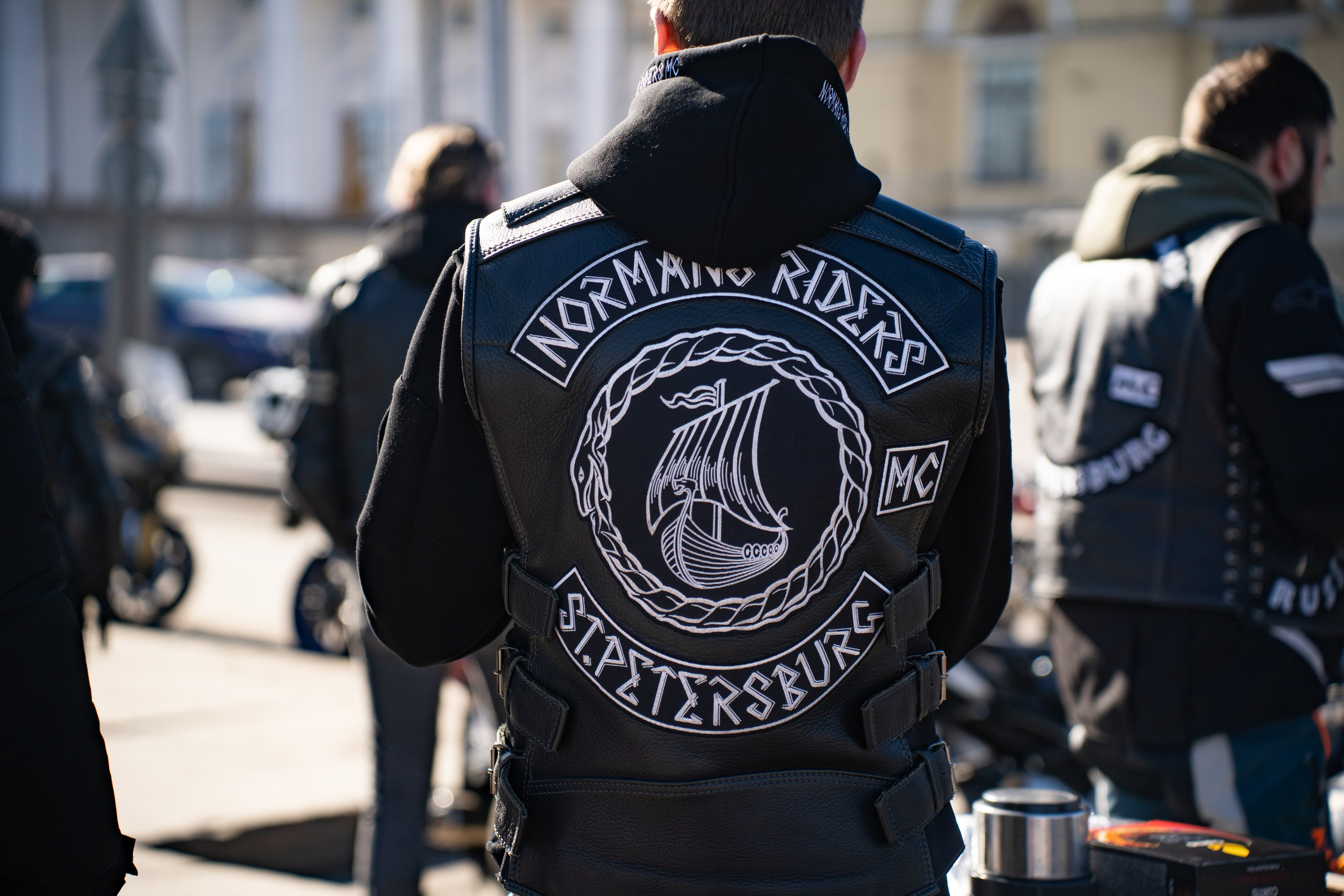 Весенний прохват мотоклуба Normans Riders MC. Концертный и репортажный фотограф в Санкт-Петербурге Слава Пахомов