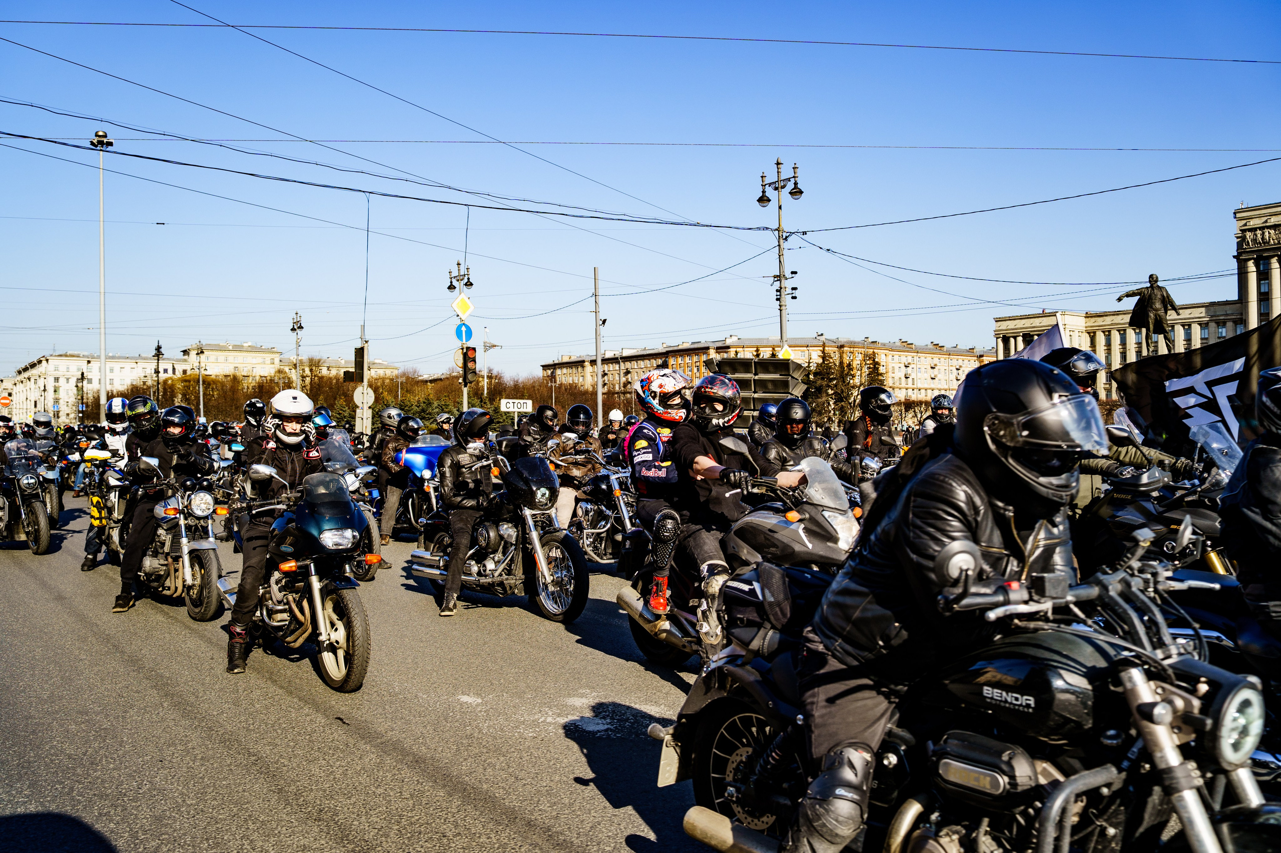 Прохват мотоклуба Norman Riders ч.1. Концертный и репортажный фотограф в Санкт-Петербурге Слава Пахомов