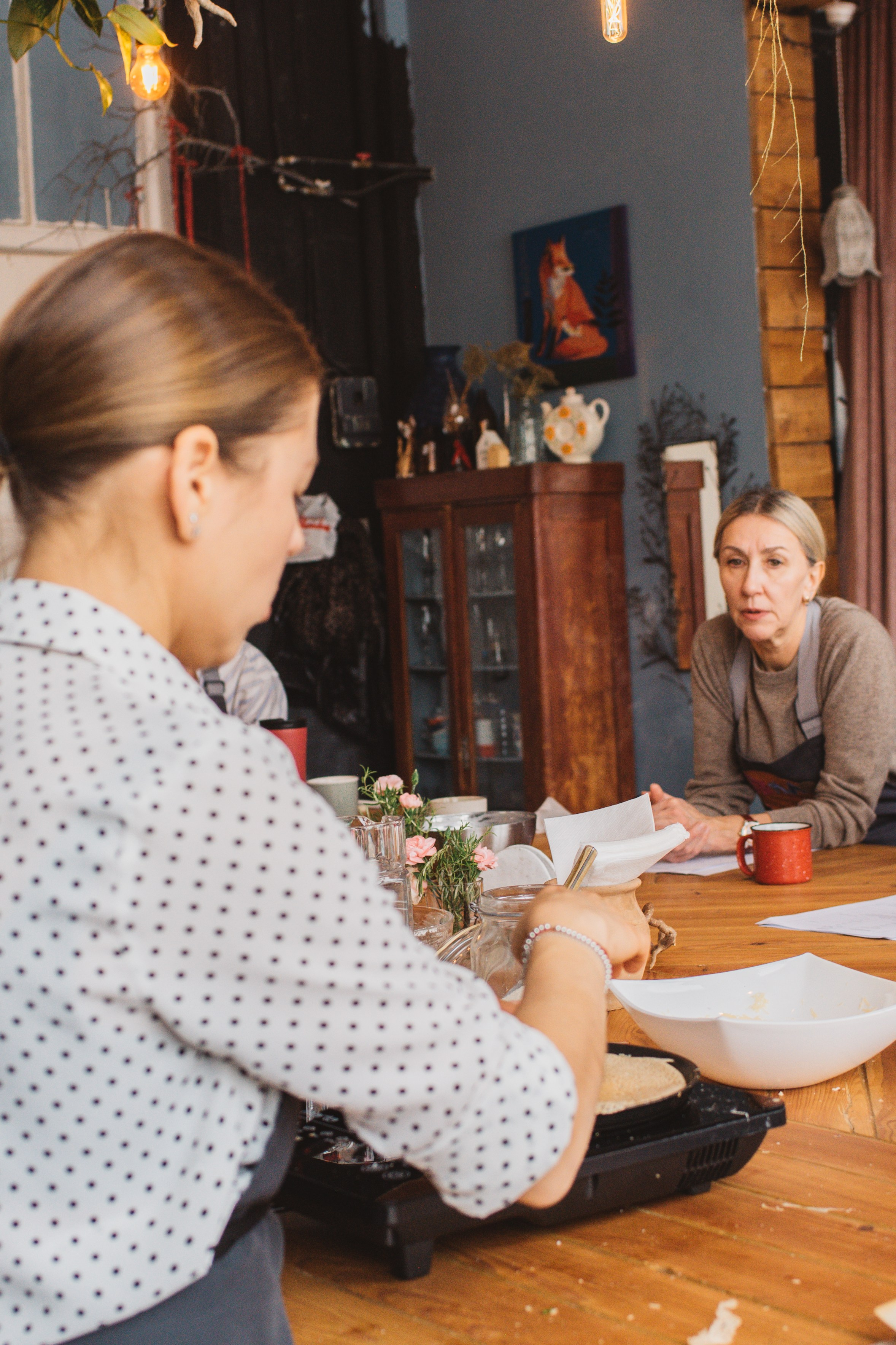 Простраство Тепло. Блинный день. Сайт портфолио