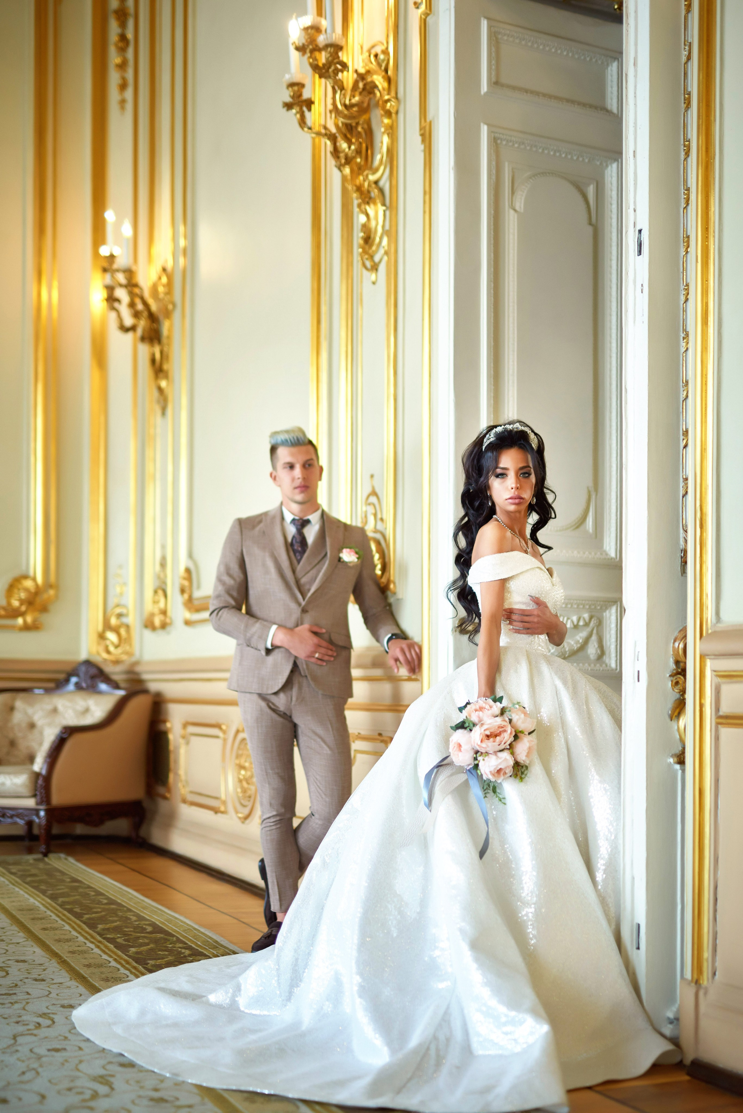 Михаил и Анна (Первый Дворец Бракосочетания России на Английской набережной 28). Портретный, семейный и свадебный фотограф в Санкт-Петербурге и в Пушкине Ширяев Денис