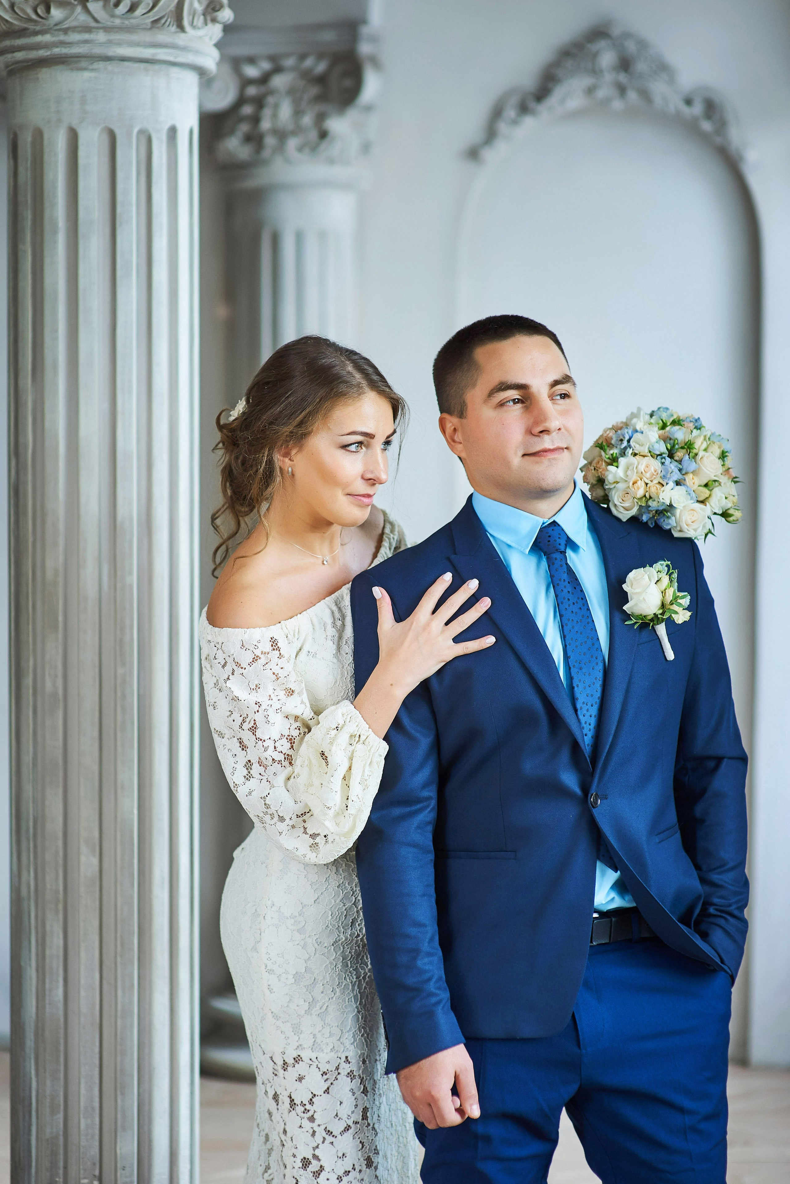 Свадебная фотосессия в студии. Портретный, семейный и свадебный фотограф в Санкт-Петербурге и в Пушкине Ширяев Денис