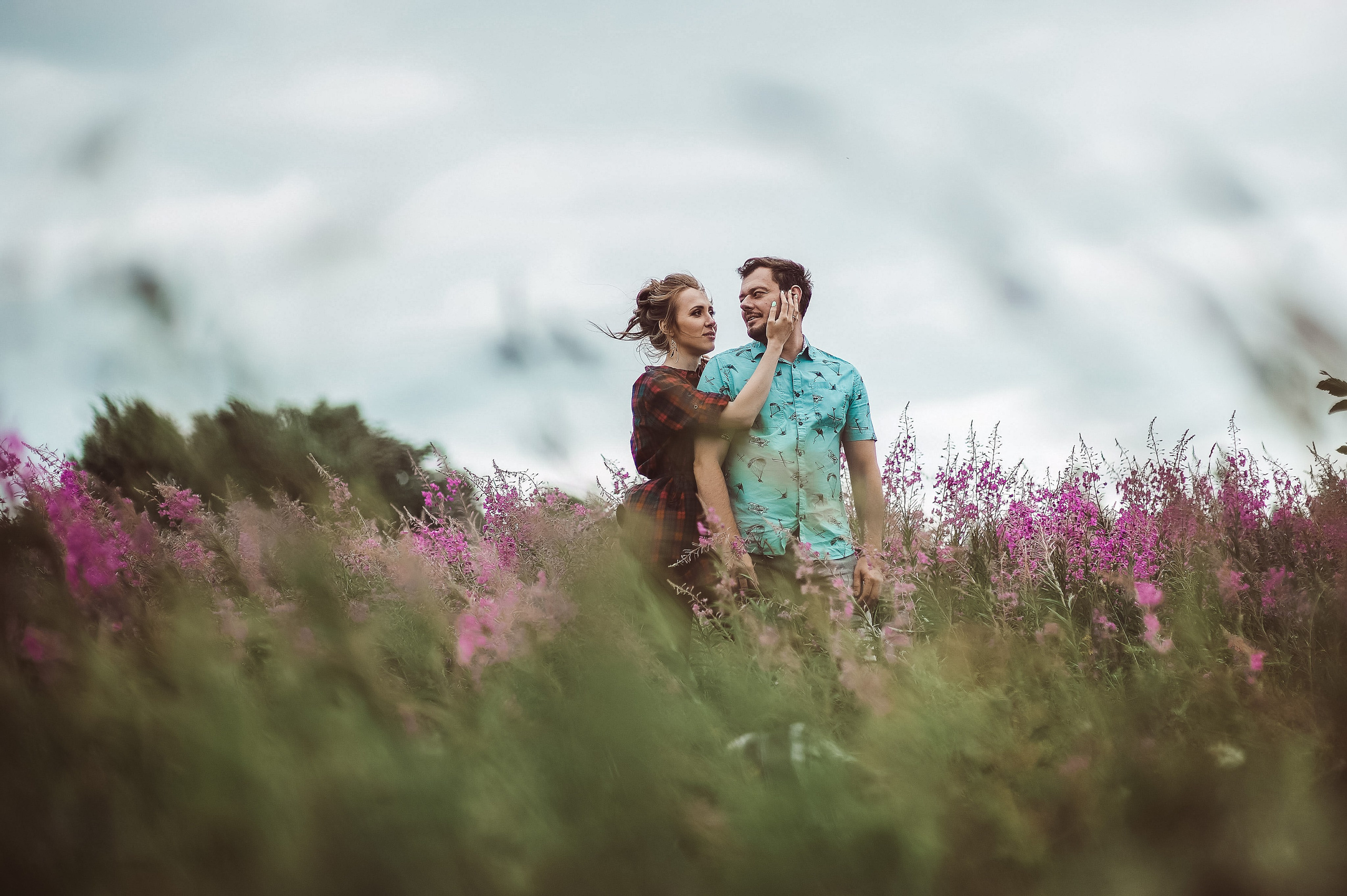 Александра и Вячеслав (фотосессия Love story на природе). Портретный, семейный и свадебный фотограф в Санкт-Петербурге и в Пушкине Ширяев Денис
