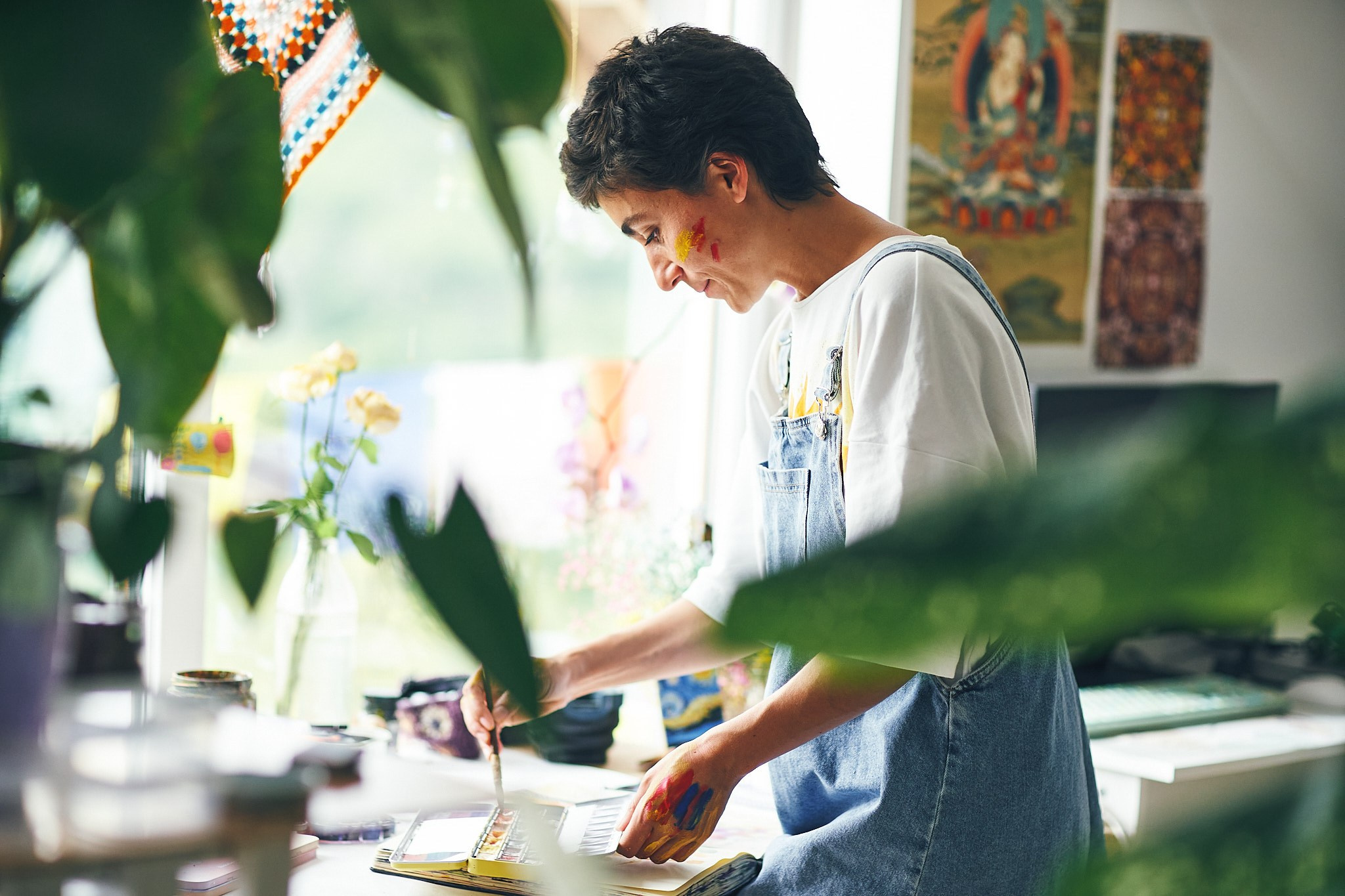 Контент съемка для художницы. Фотограф в Сочи Катя Гончарова