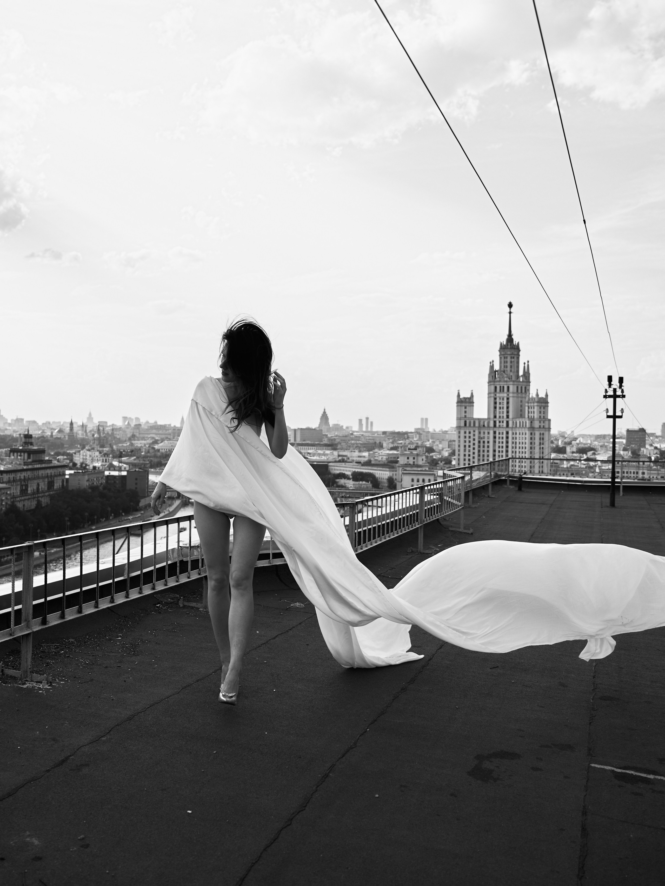 Фотосессия на крыше в Москве