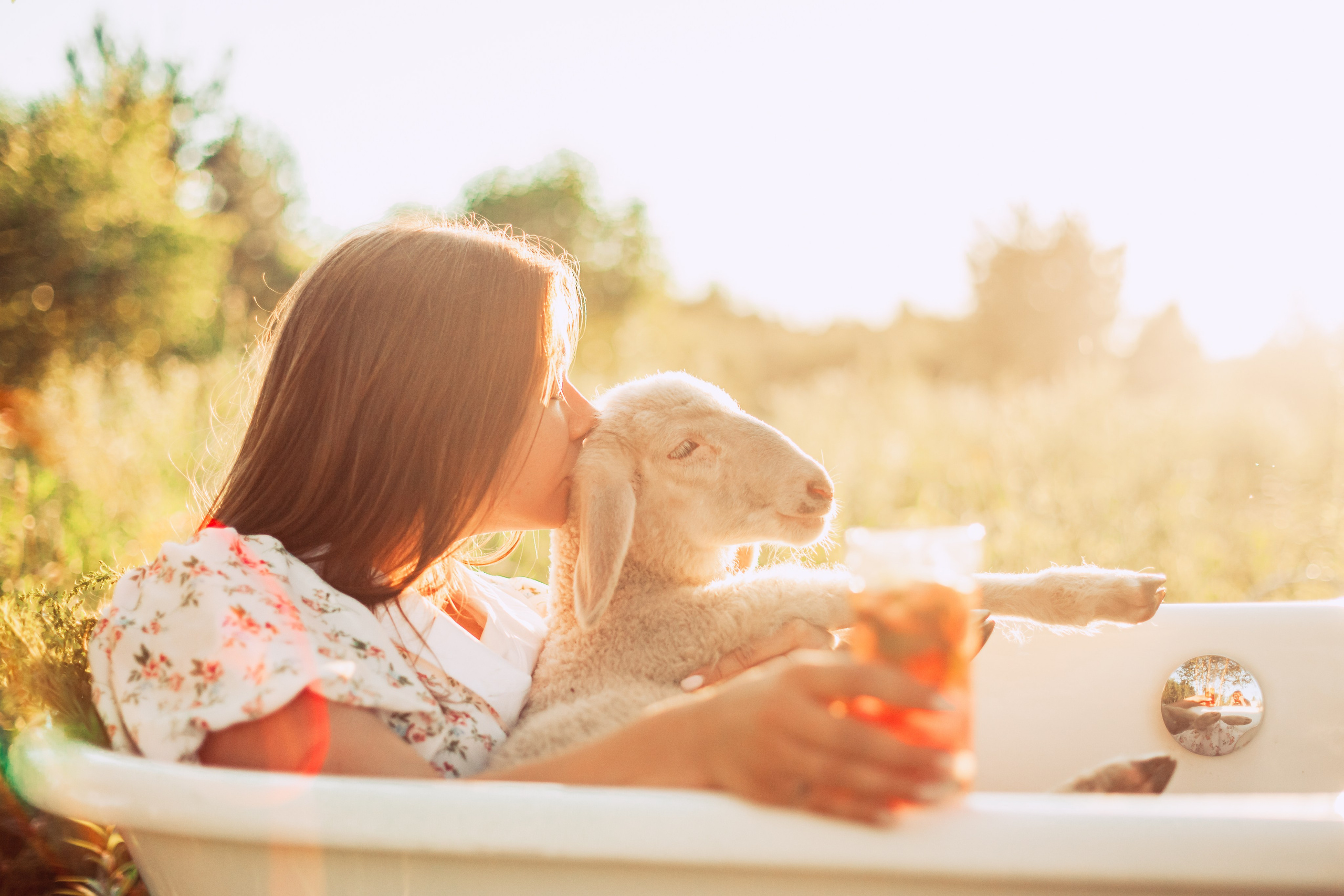Ванна в поле. Фотограф-анималист Татьяна Степанова