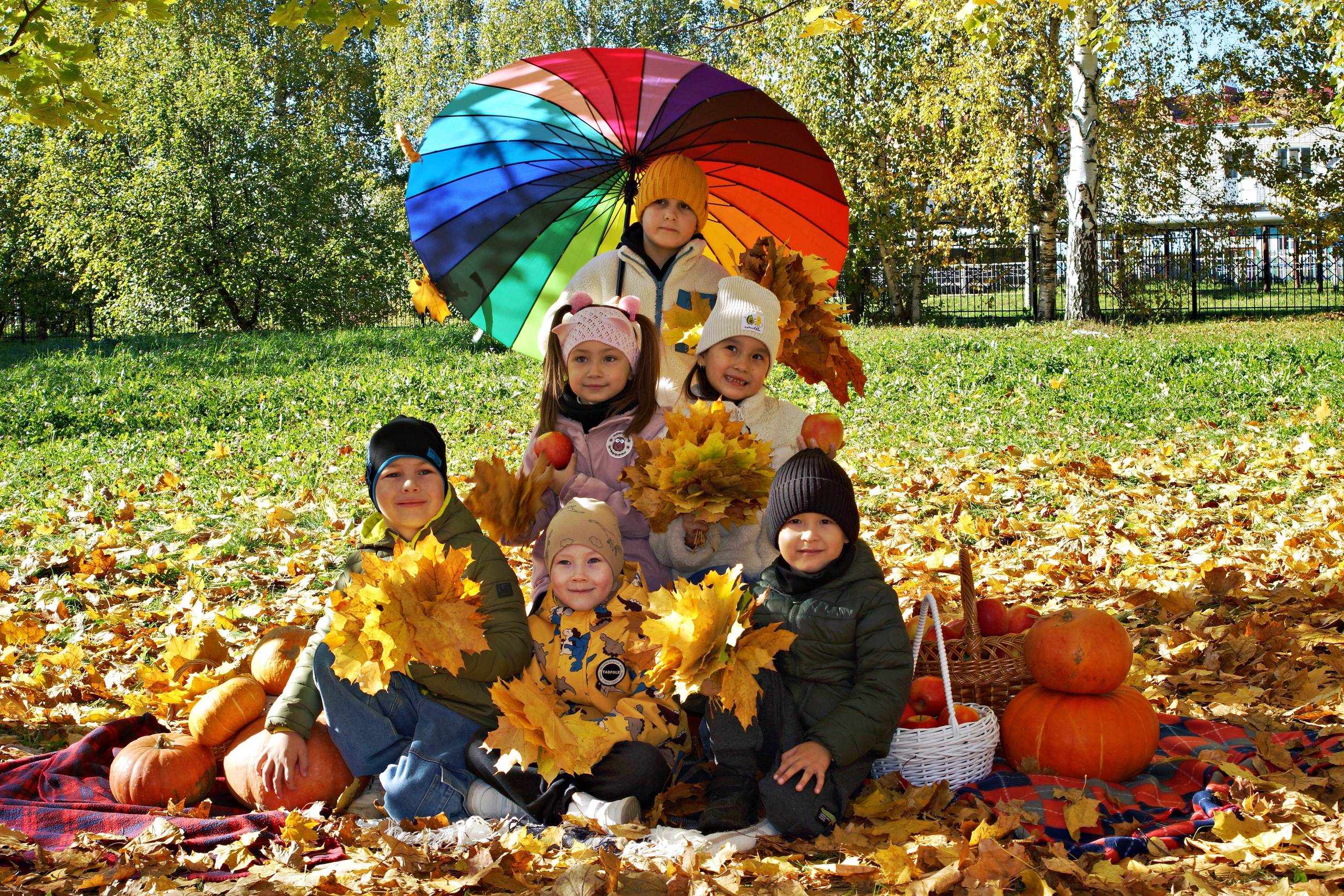 Осенняя фотосессия в детском саду г. Йошкар-Ола