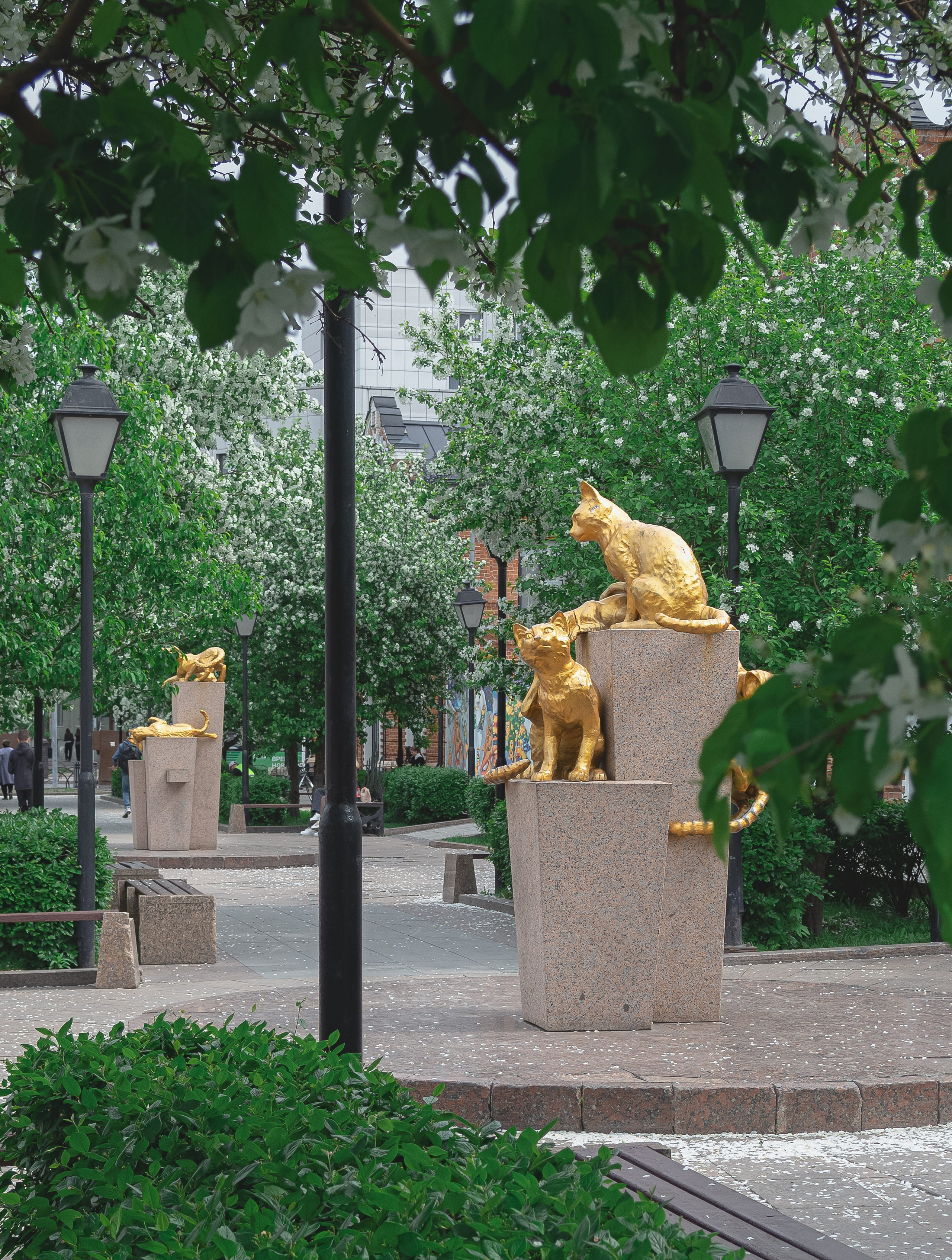 Сквер Сибирских кошек в Тюмени