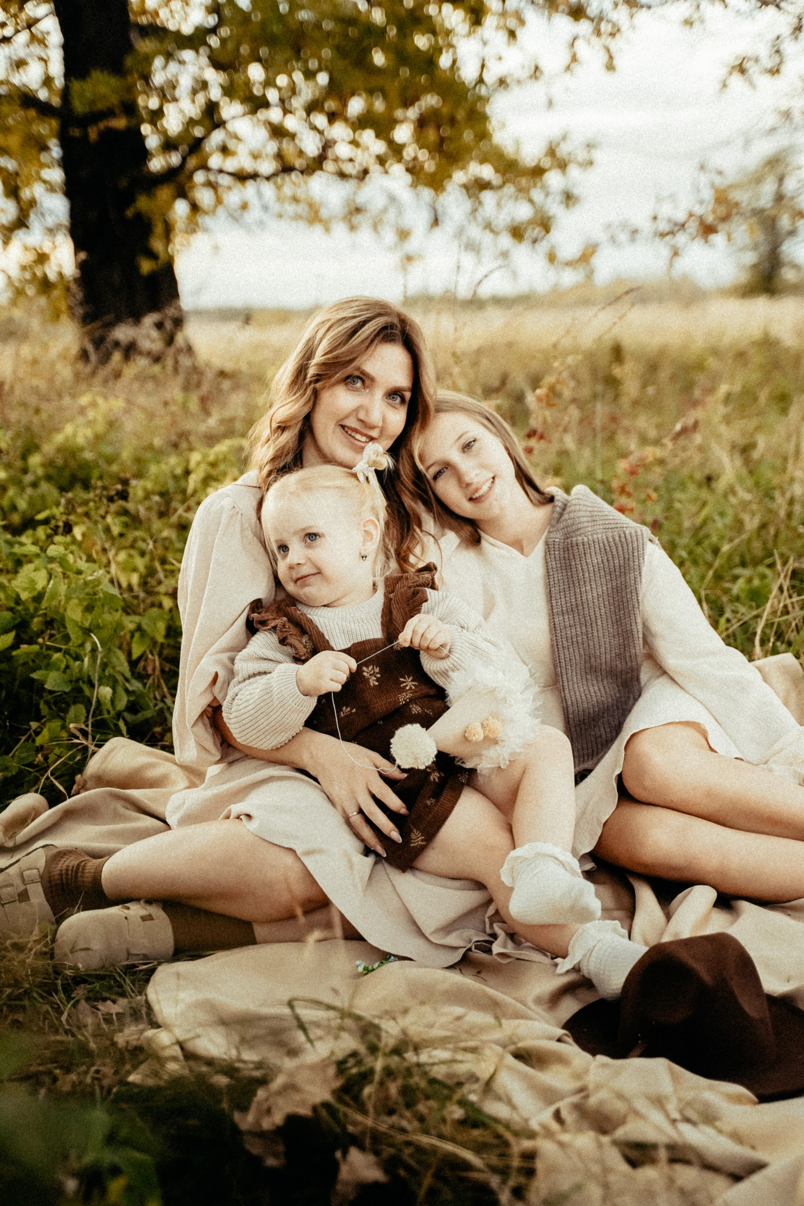 Семья на природе