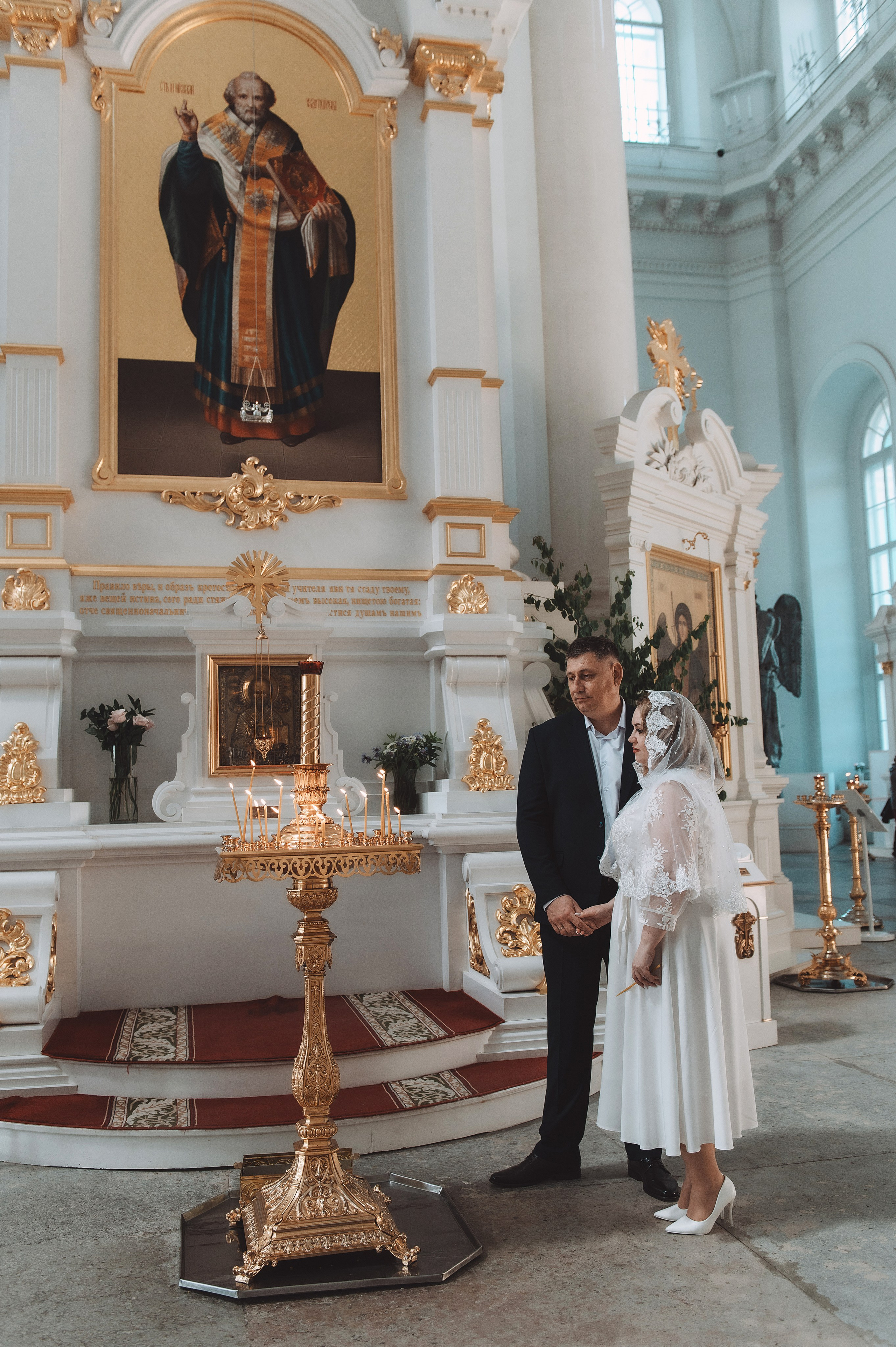 Алена и Сергей. смольный собор. Свадебный и семейный фотограф в Санкт-Петербурге — Мария Черепанова