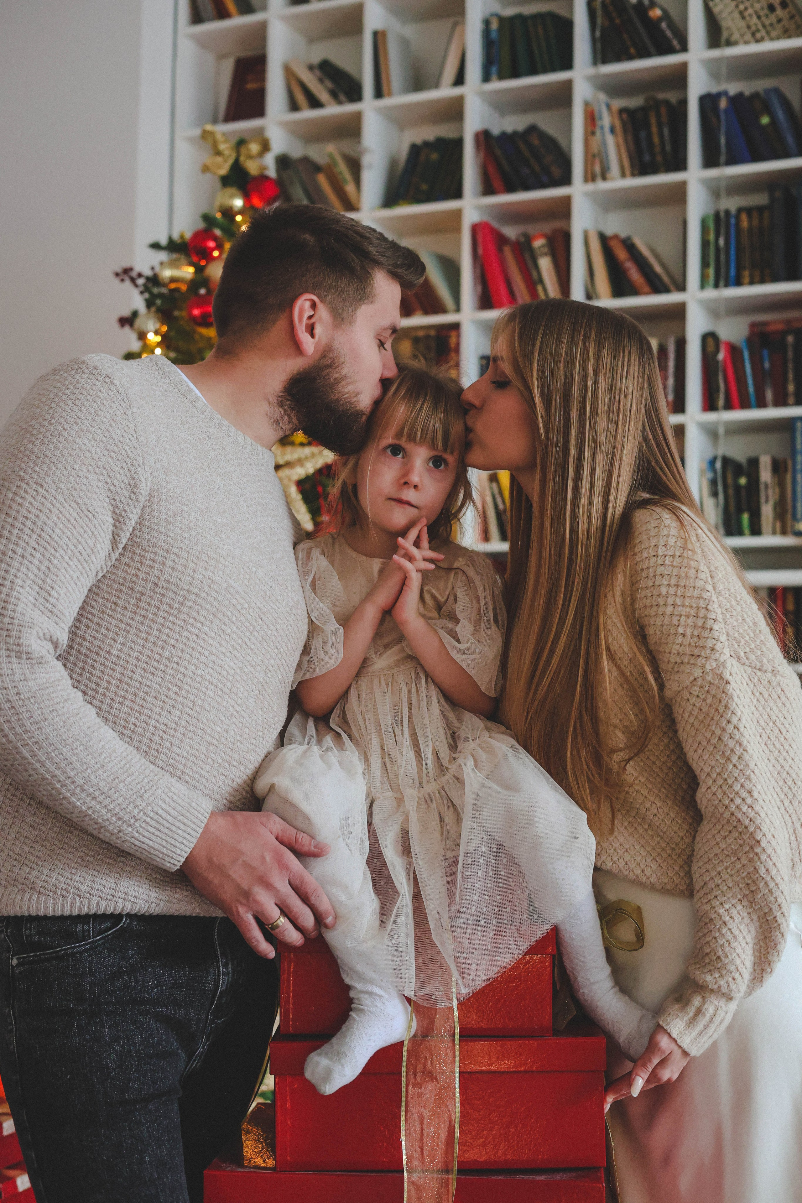 Новогодняя история «Кира и ее семья». Фотограф в Москве Анастасия Калинина