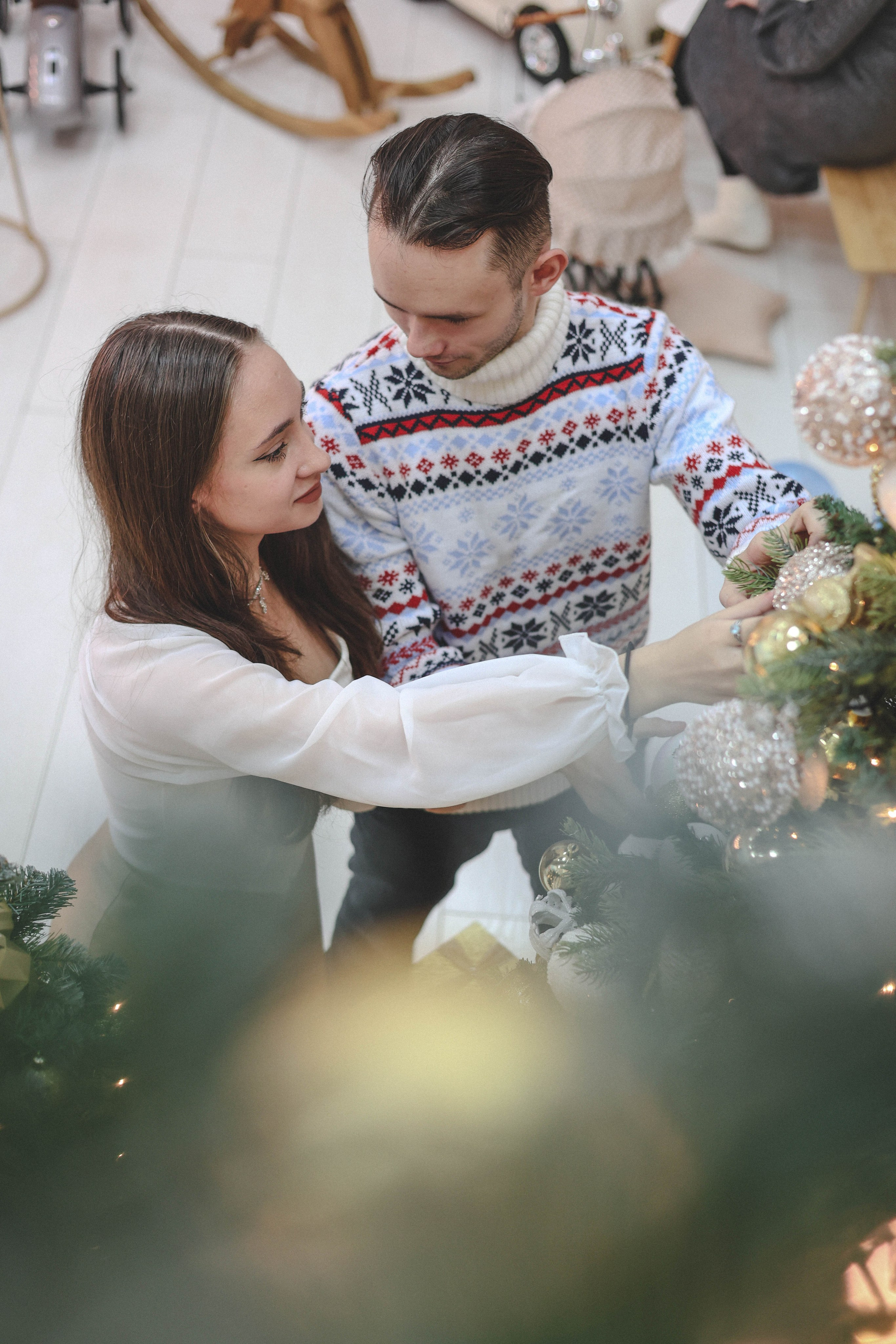 Новогодняя история «Ирина и ее семья». Фотограф в Москве Анастасия Калинина
