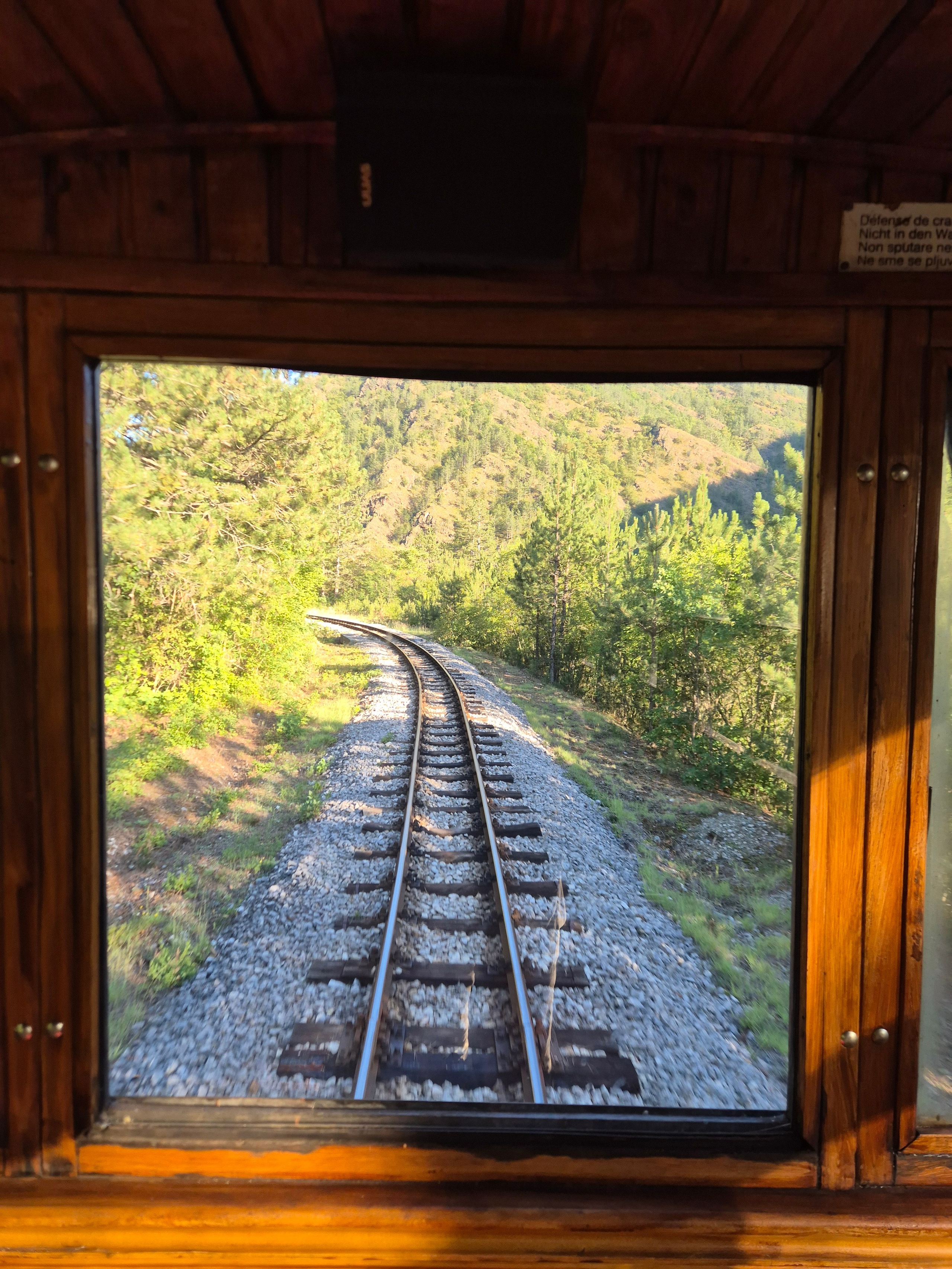 Ехать в паровозе - мечта тяжело реализуемая, а вот в последнем вагоне ловить виды на дорогу - запросто