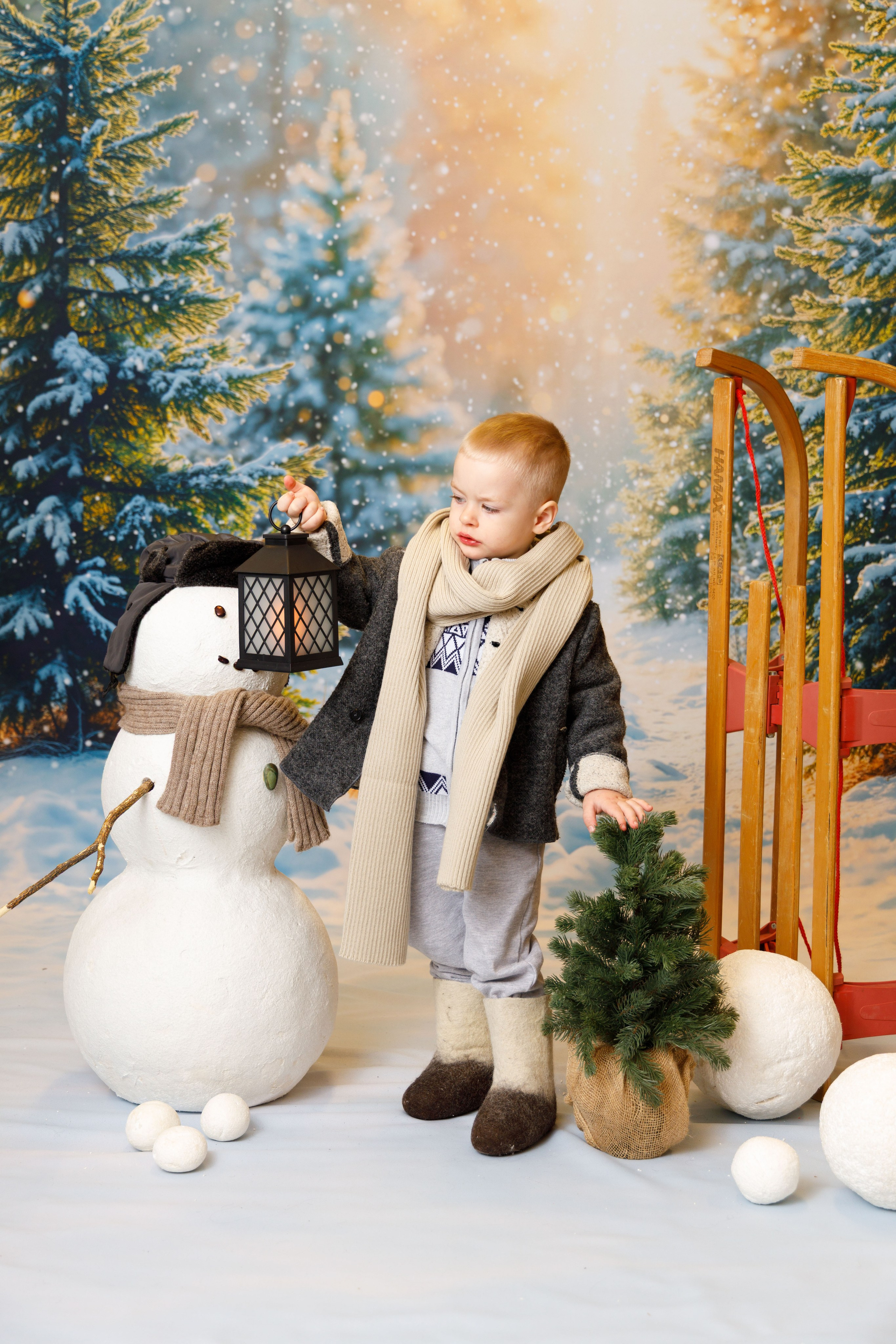 Зимний лес. Детская фотостудия Москва