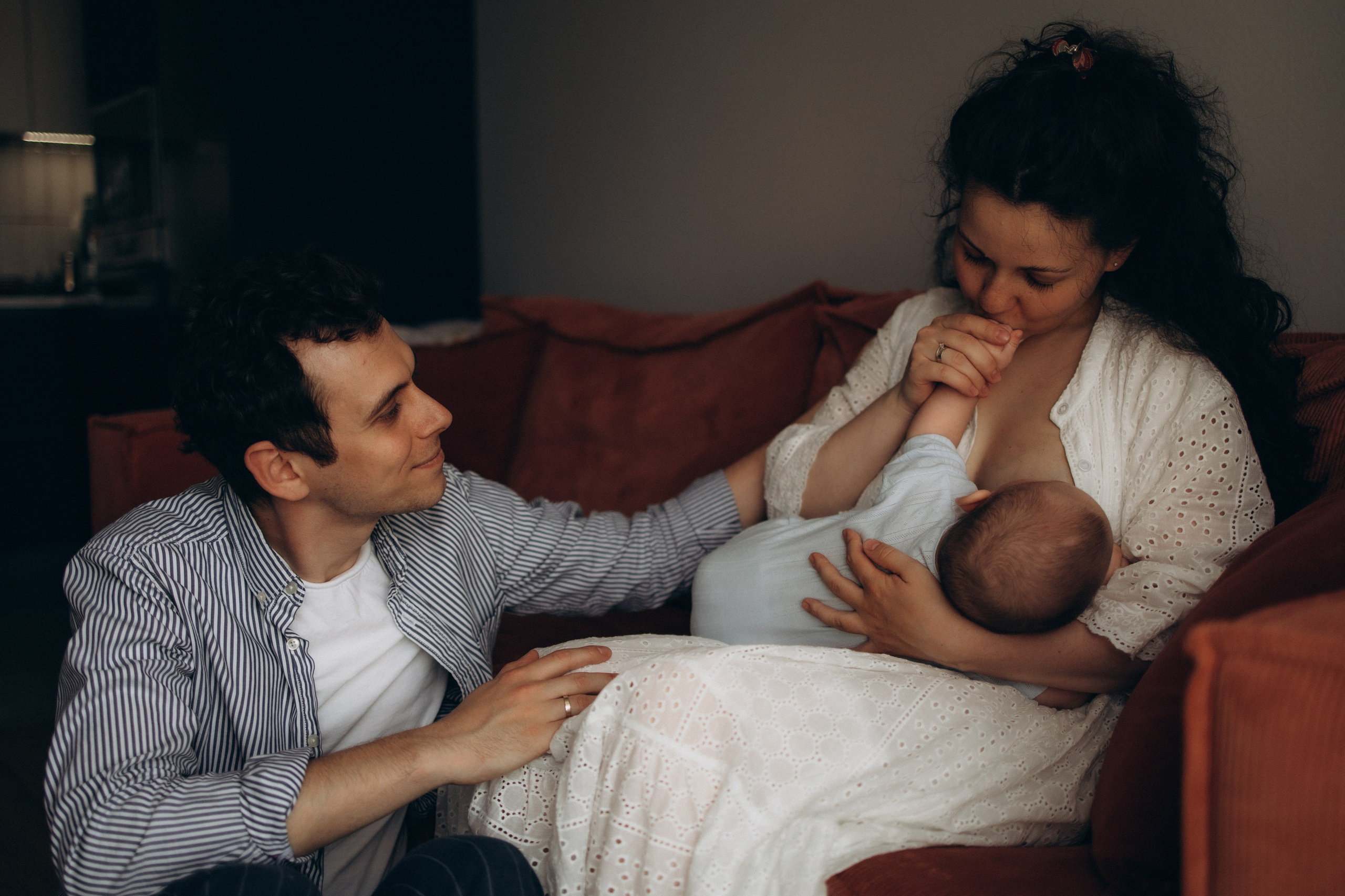 Семейная фотосессия с новорожденным. Семейный фотограф в Москве и Люберцах Юлия Гуськова