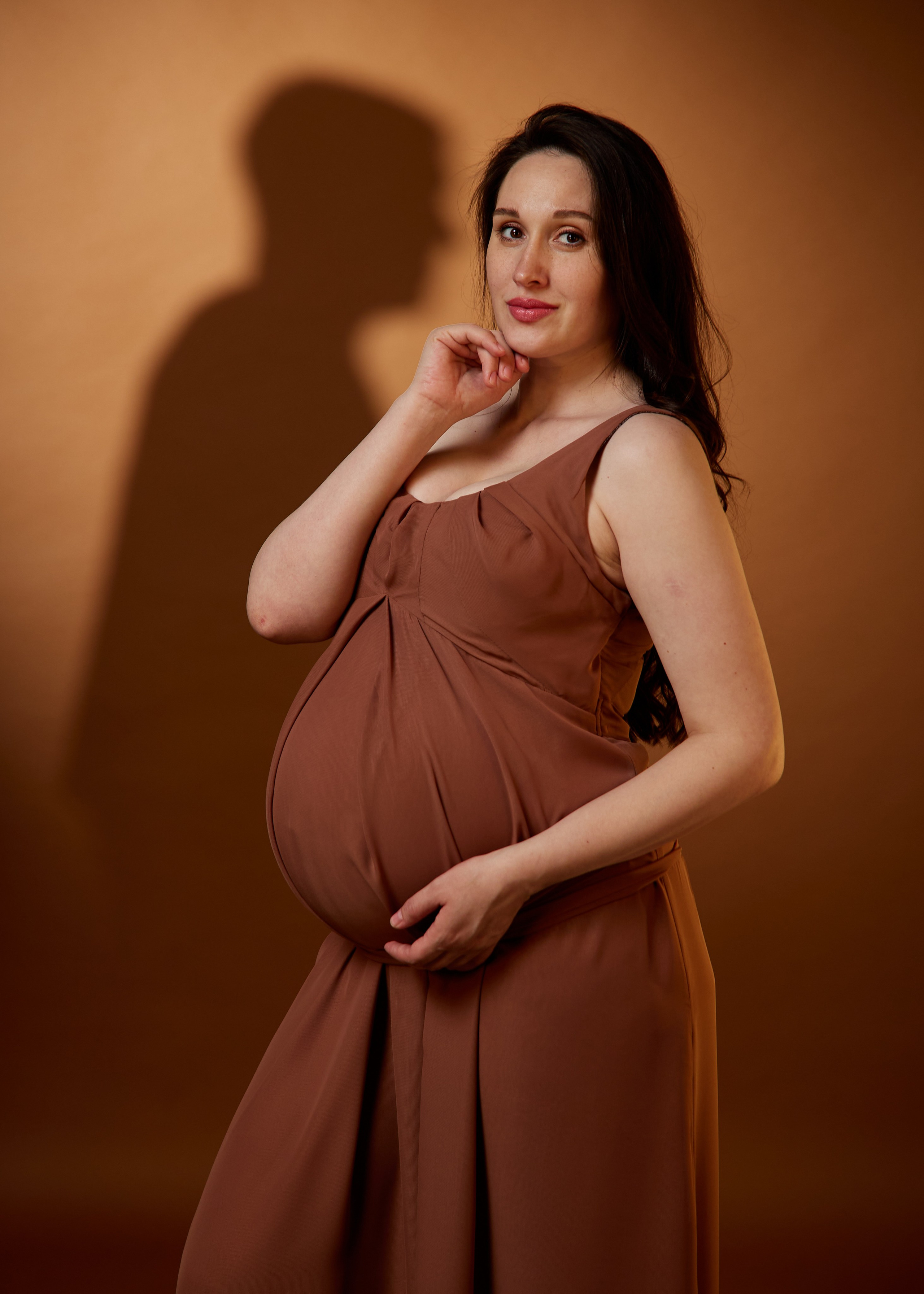 Первые кадры в день съёмки беременной Насти