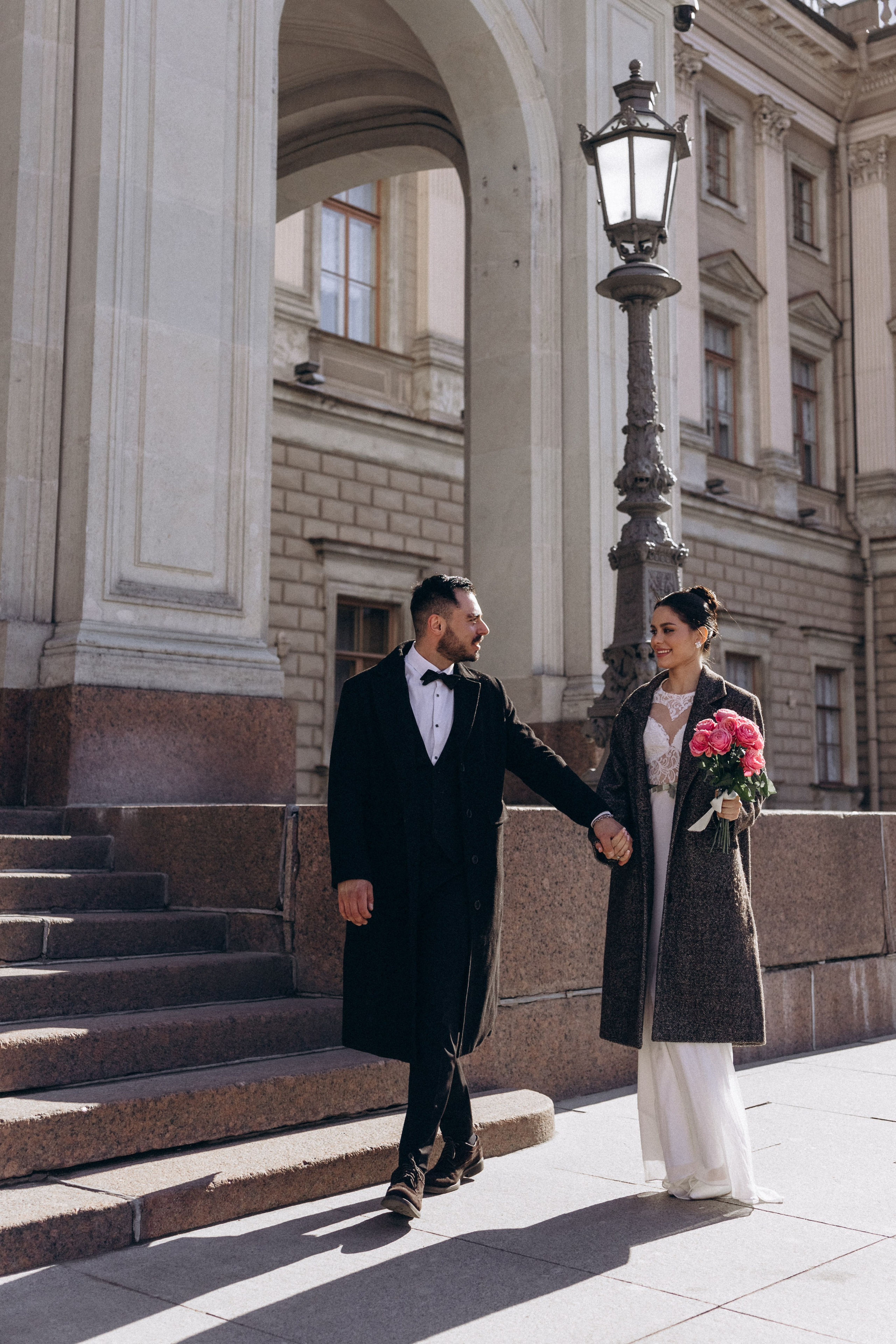 Свадебная прогулка на Исаакиевском соборе. Семейный фотограф в Санкт-Петербурге Екатерина Васильева